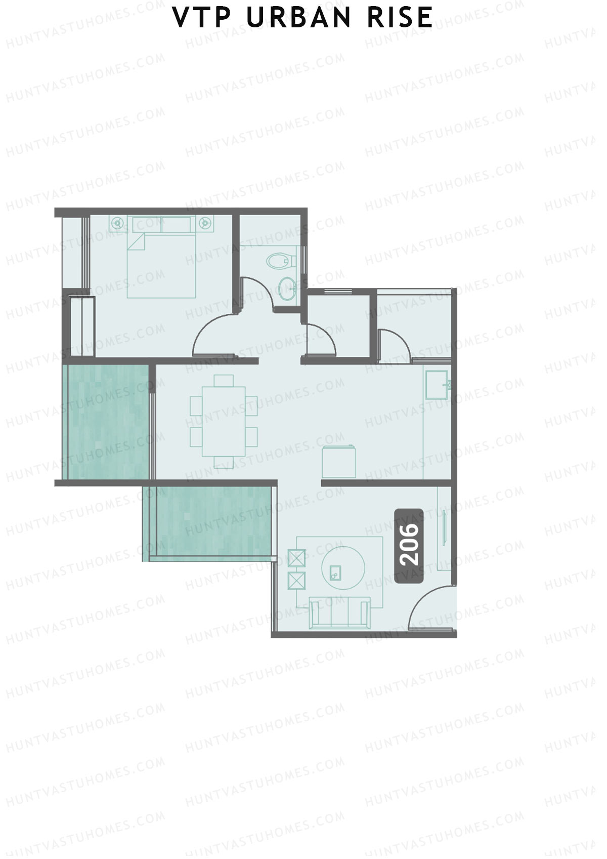 VTP Urban Rise Wing A Unit 6 Floor Plan