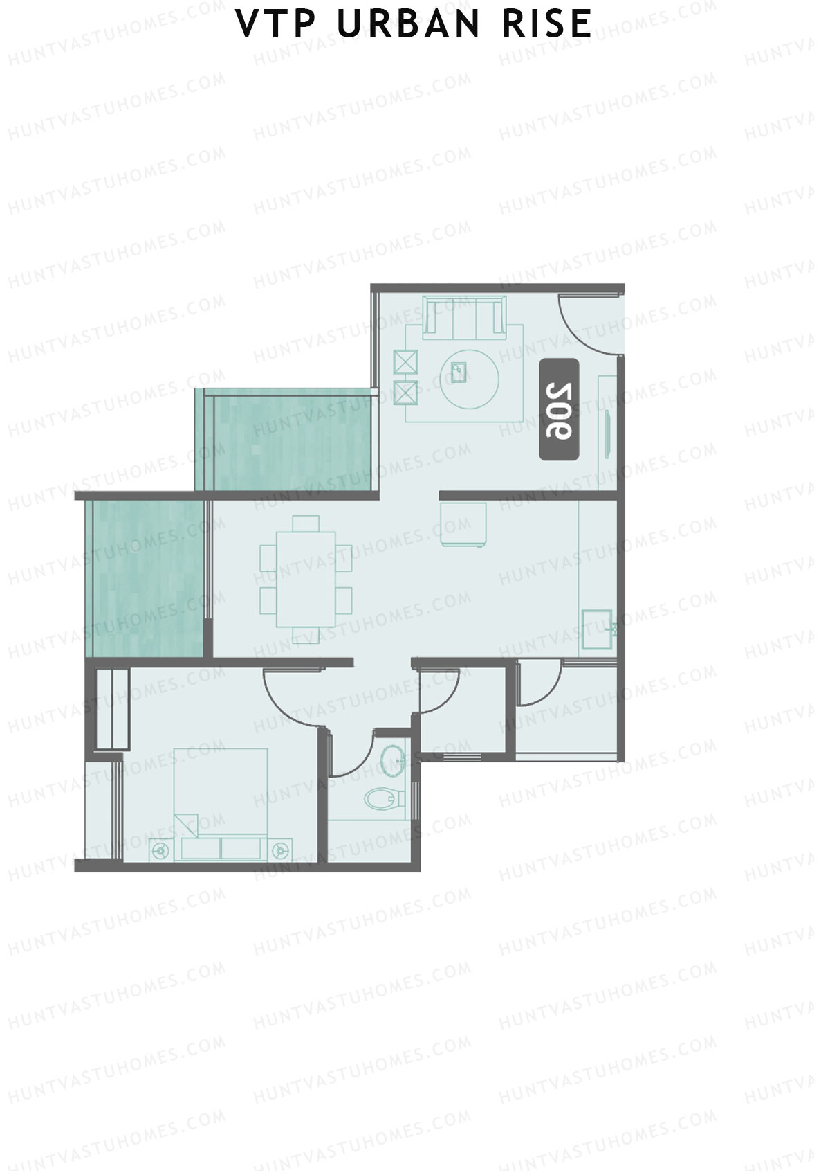 VTP Urban Rise Wing A Unit 7 Floor Plan