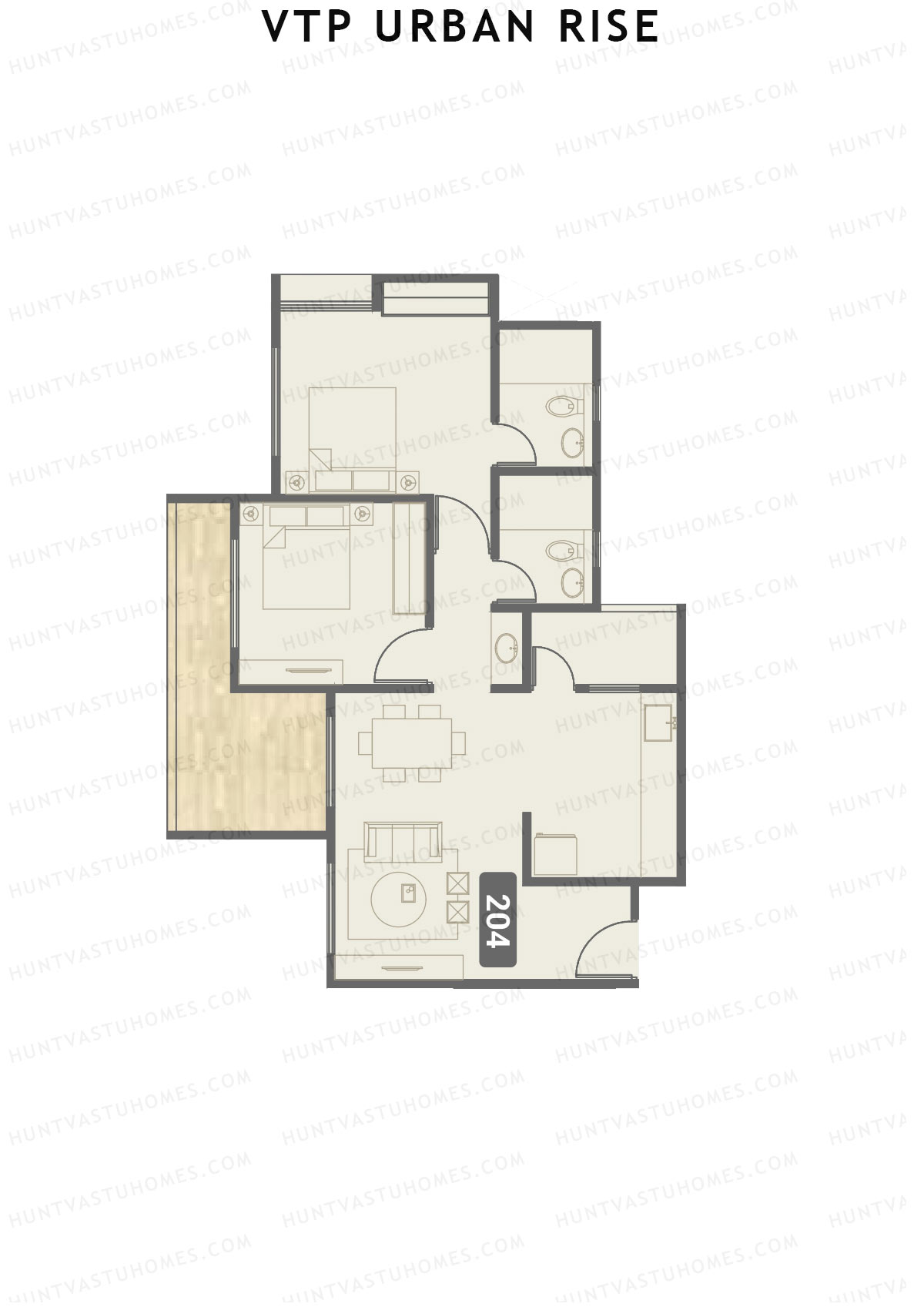 VTP Urban Rise Wing A Unit 8 Floor Plan