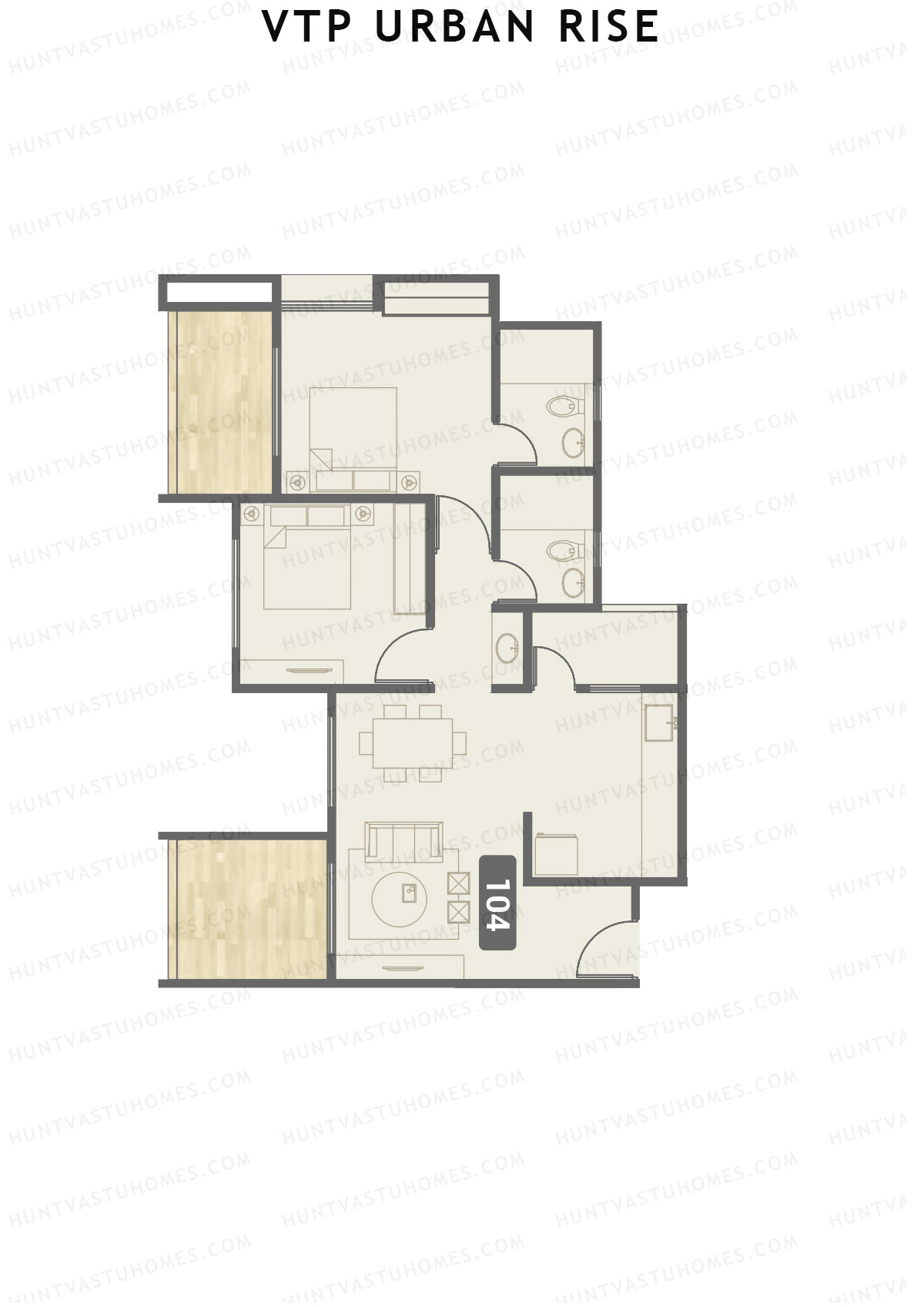 VTP Urban Rise Wing A Unit 8 Floor Plan