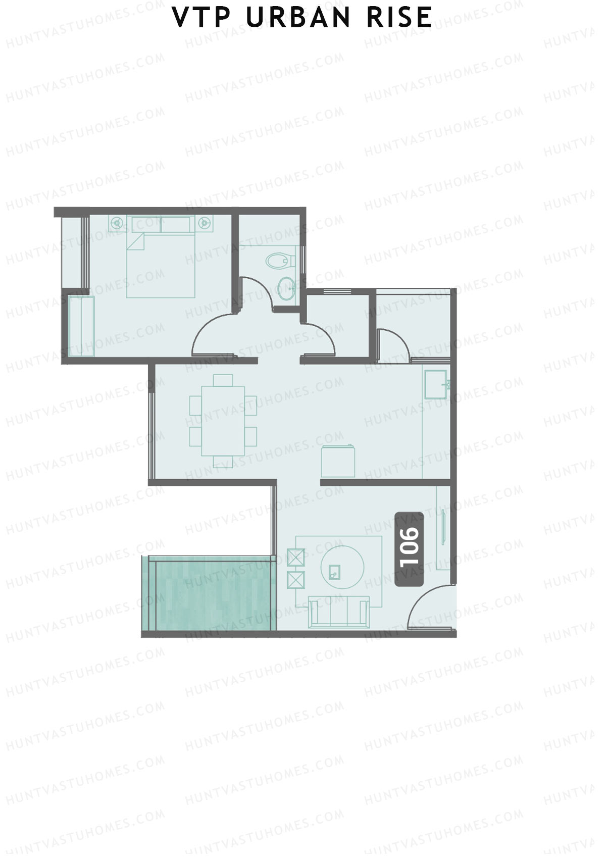 VTP Urban Rise Wing B Unit 2 Floor Plan