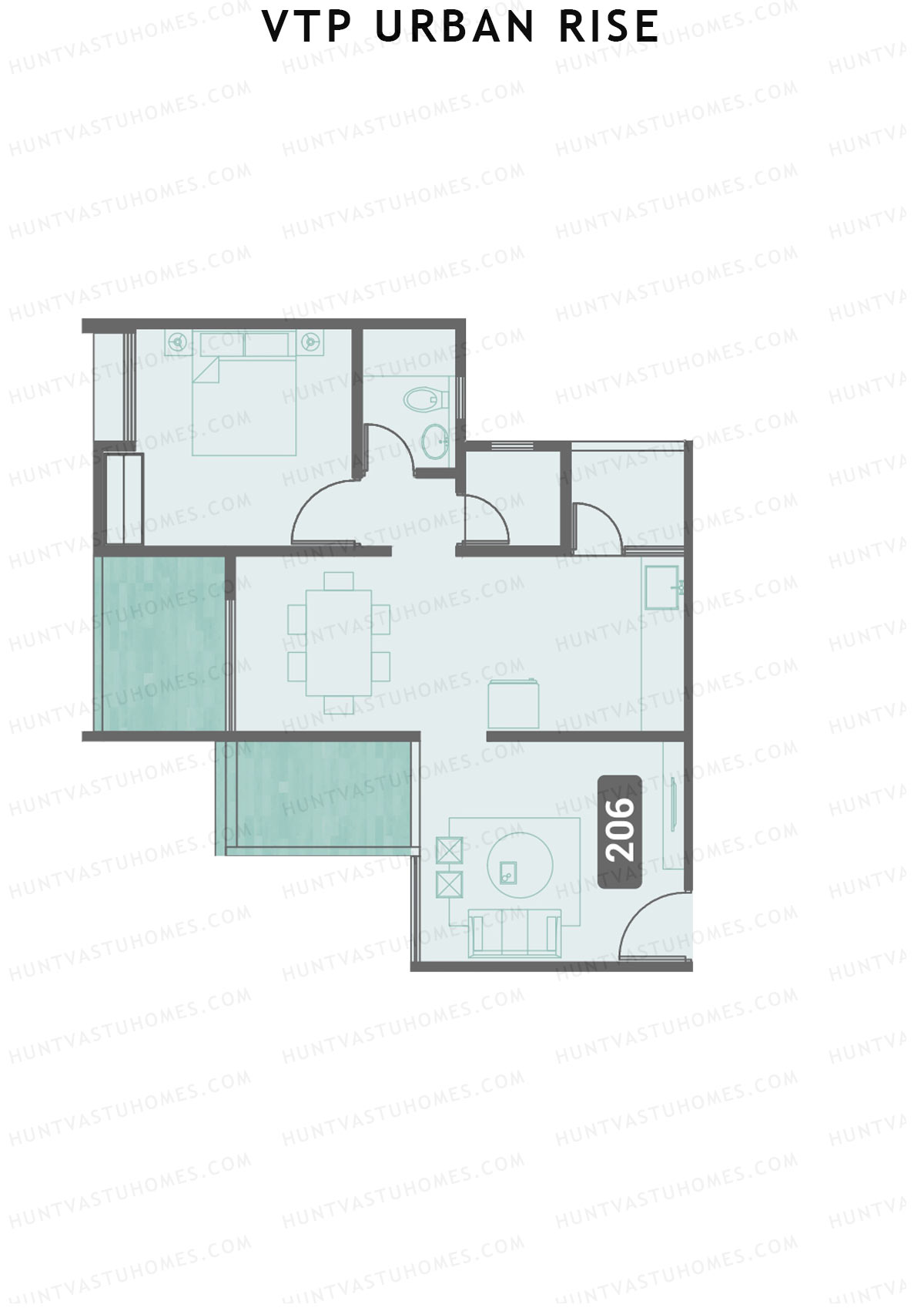 VTP Urban Rise Wing B Unit 2 Floor Plan