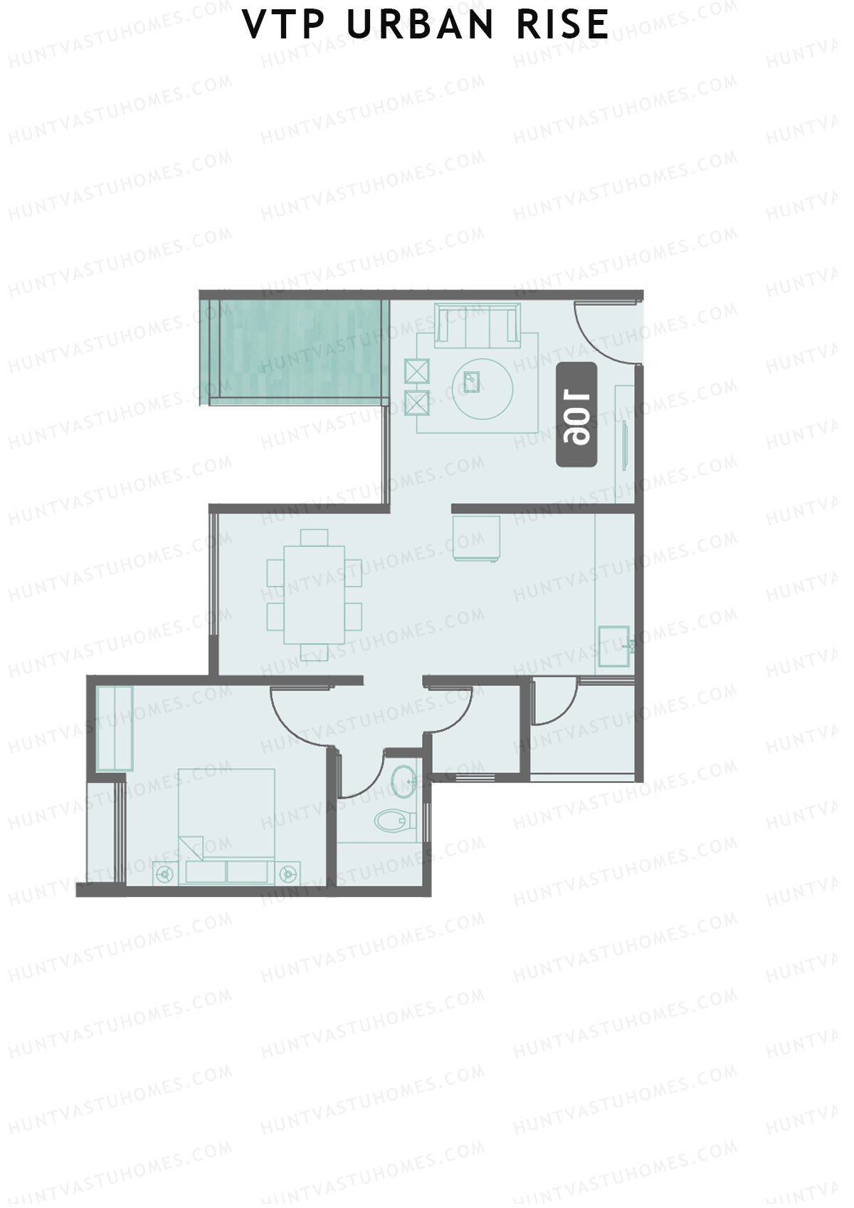 VTP Urban Rise Wing B Unit 3 Floor Plan
