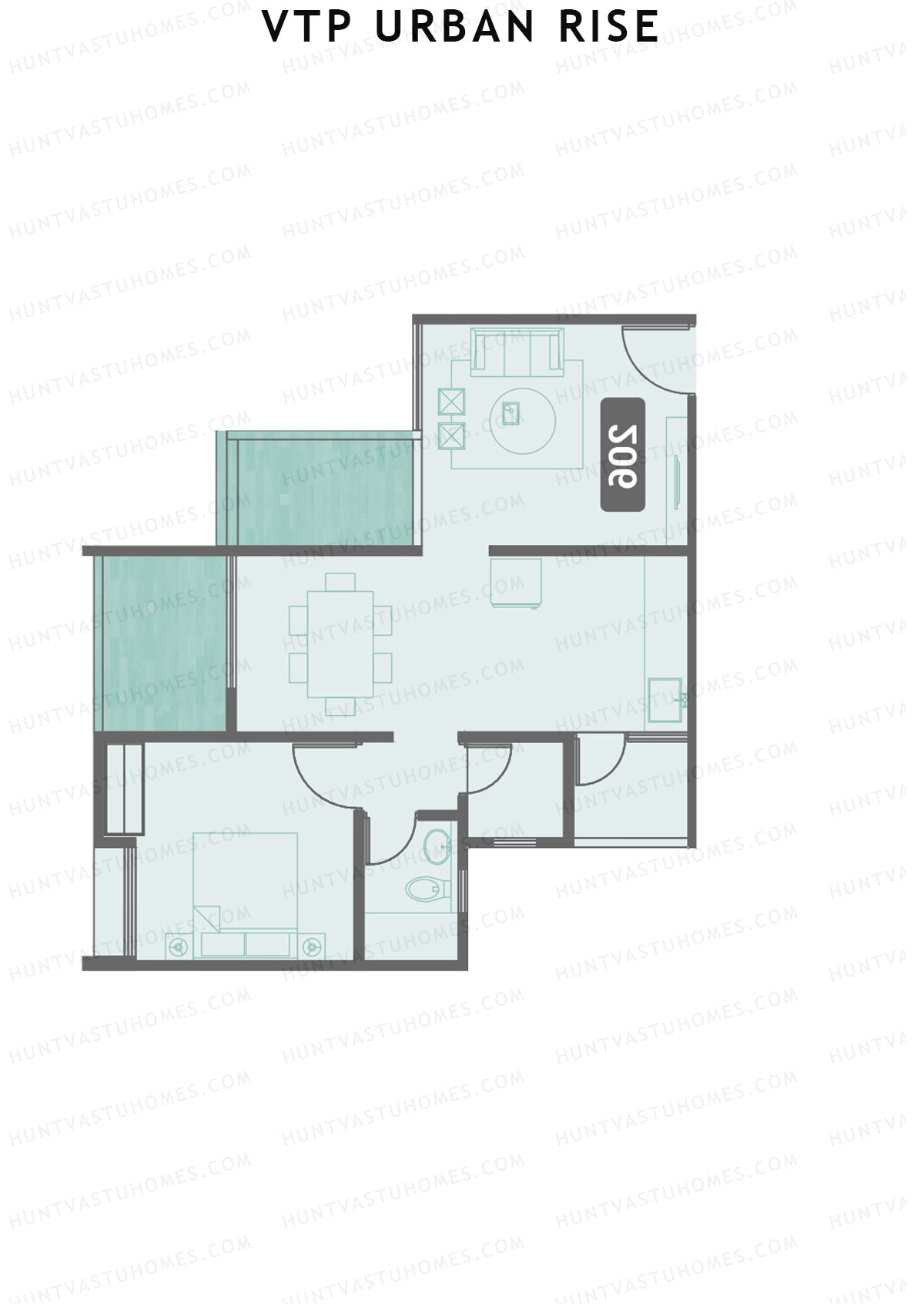 VTP Urban Rise Wing B Unit 3 Floor Plan
