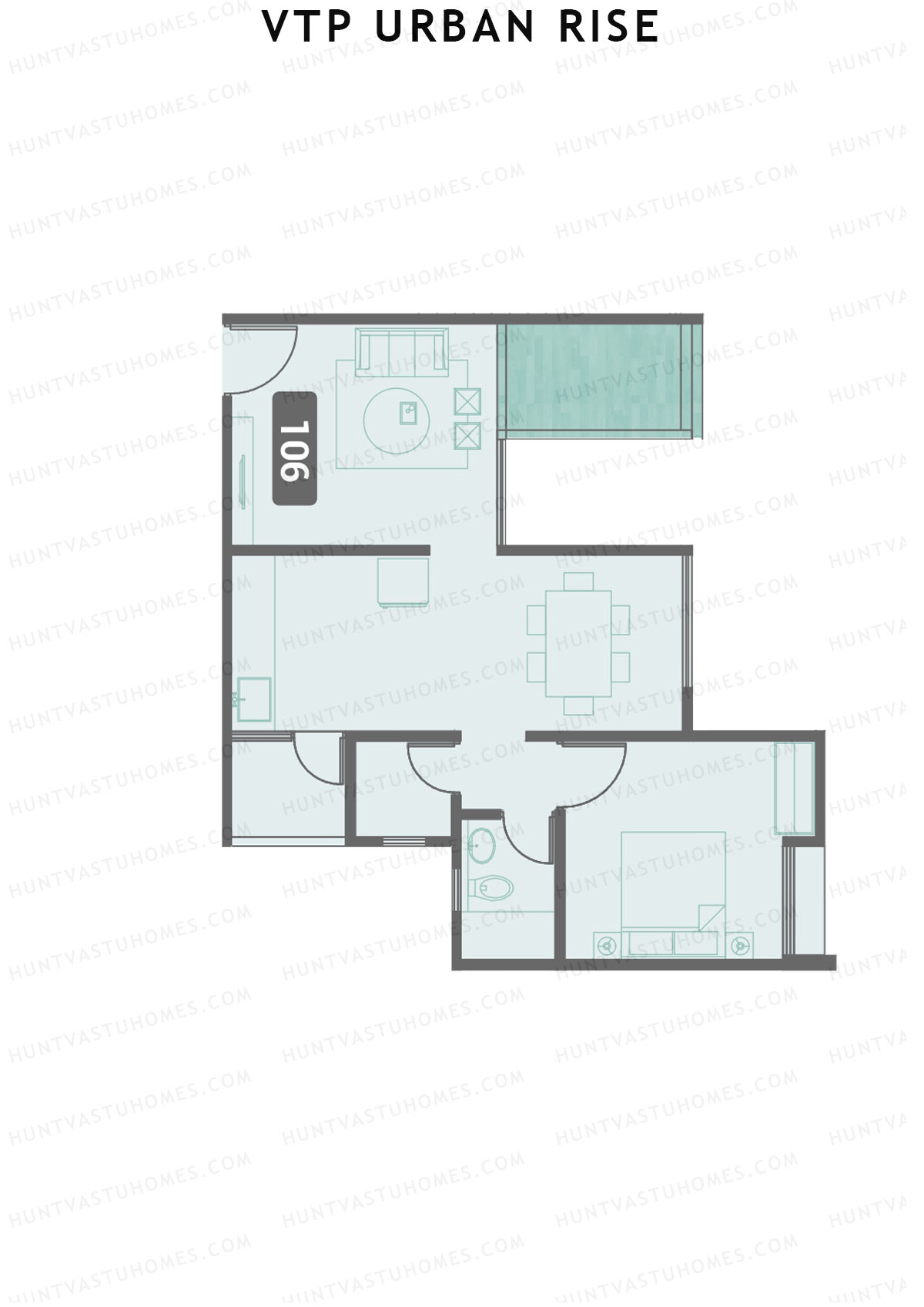 VTP Urban Rise Wing B Unit 6 Floor Plan