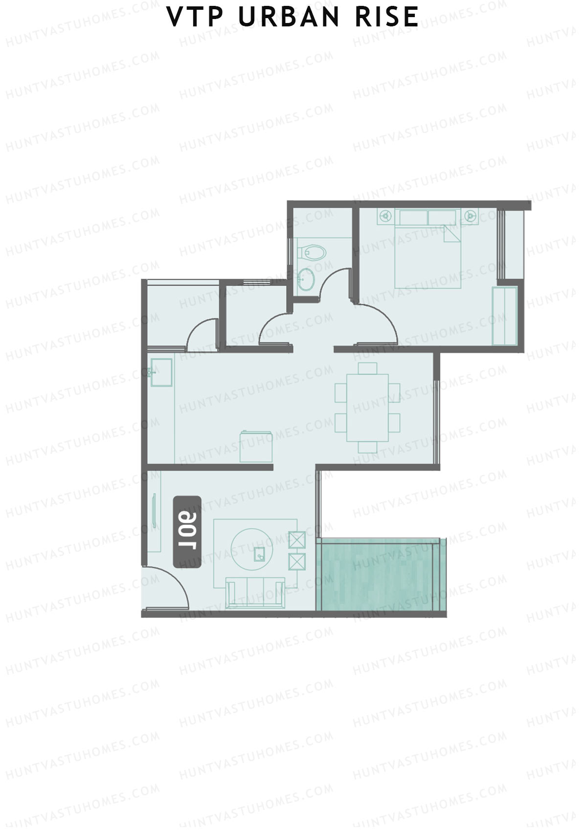 VTP Urban Rise Wing B Unit 7 Floor Plan