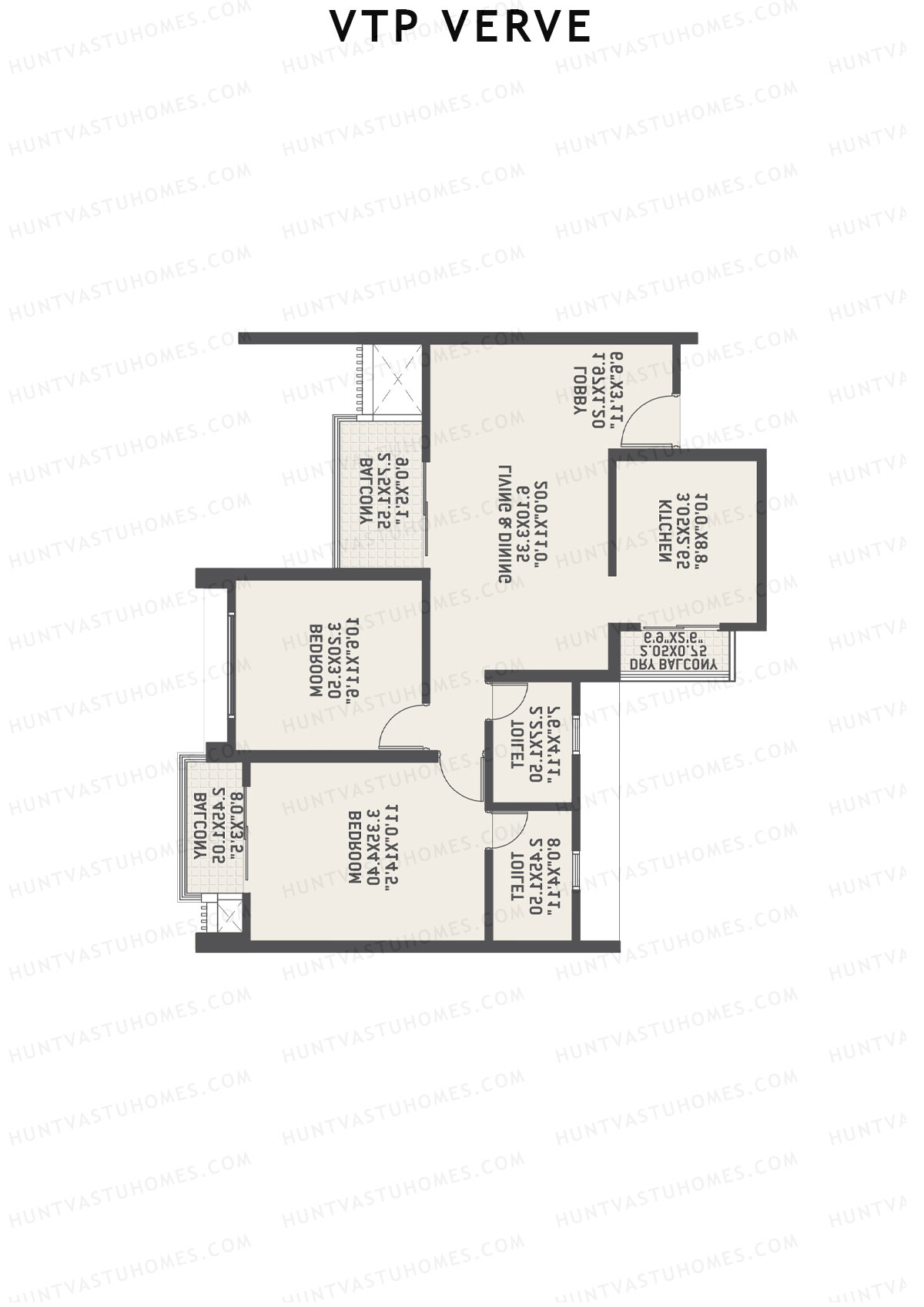 VTP Verve Tower 2 Unit 1 Floor Plan