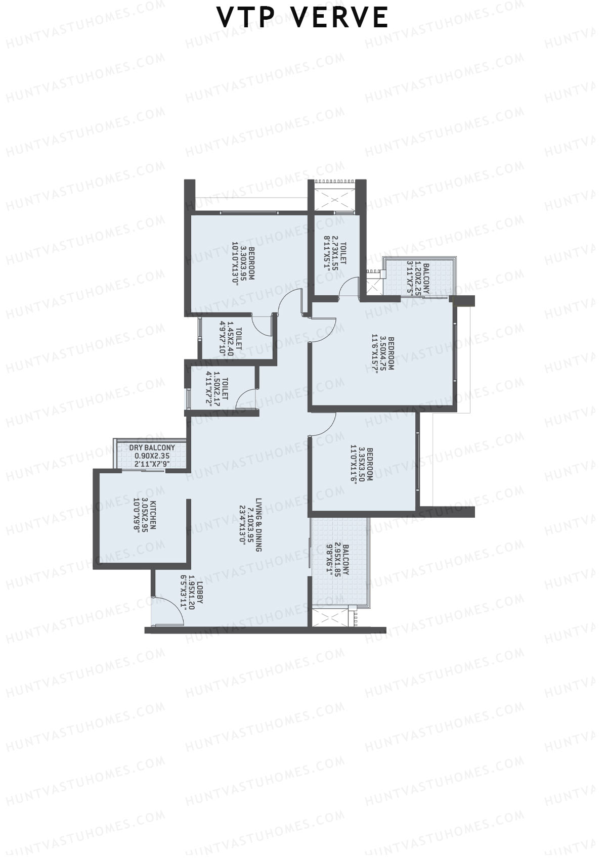 VTP Verve Tower 2 Unit 3 Floor Plan