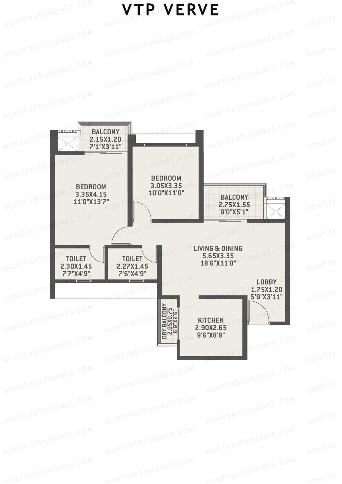 VTP Verve Tower 3 Unit 6 Floor Plan