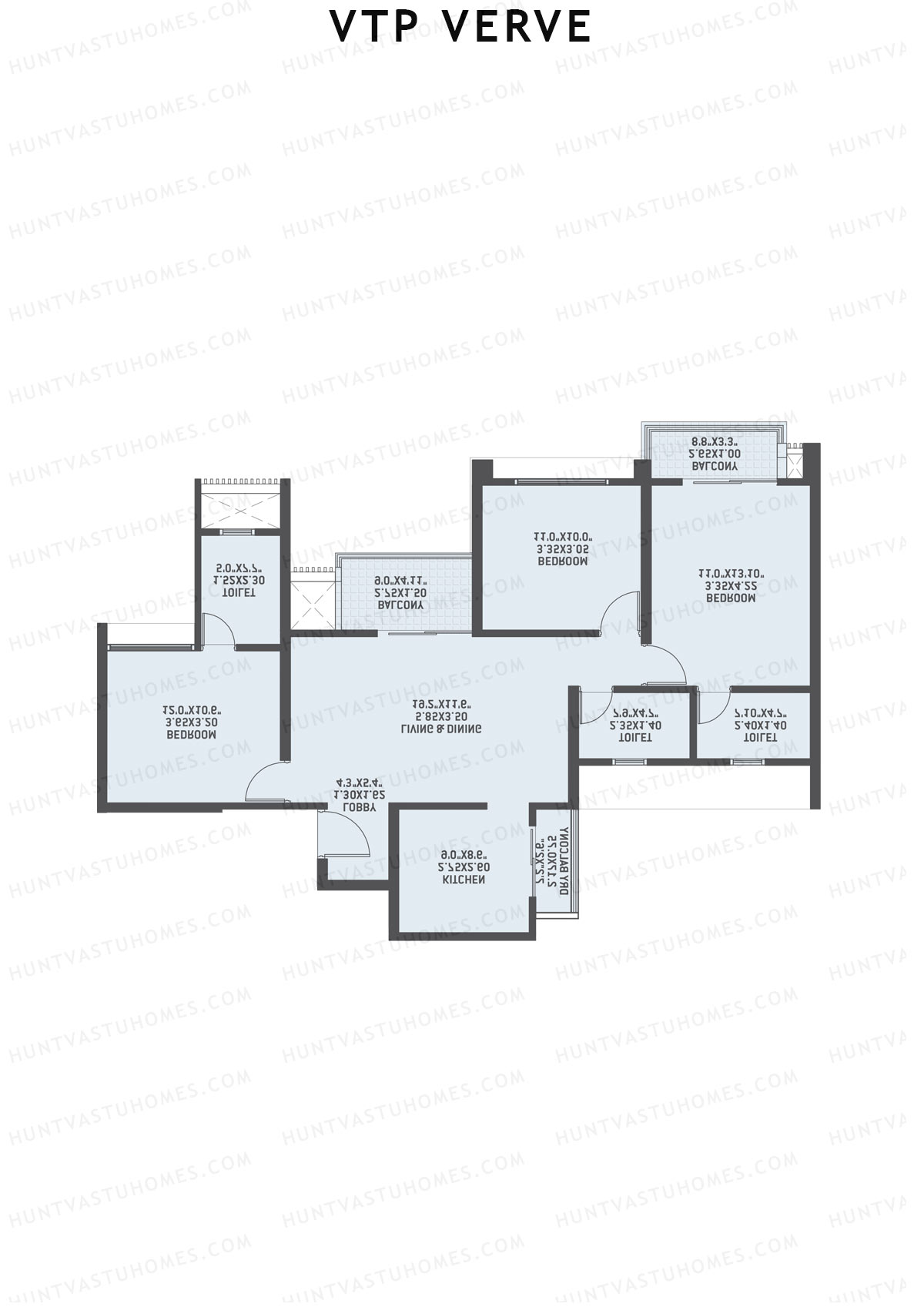 VTP Verve Tower 4 Unit 1 Floor Plan