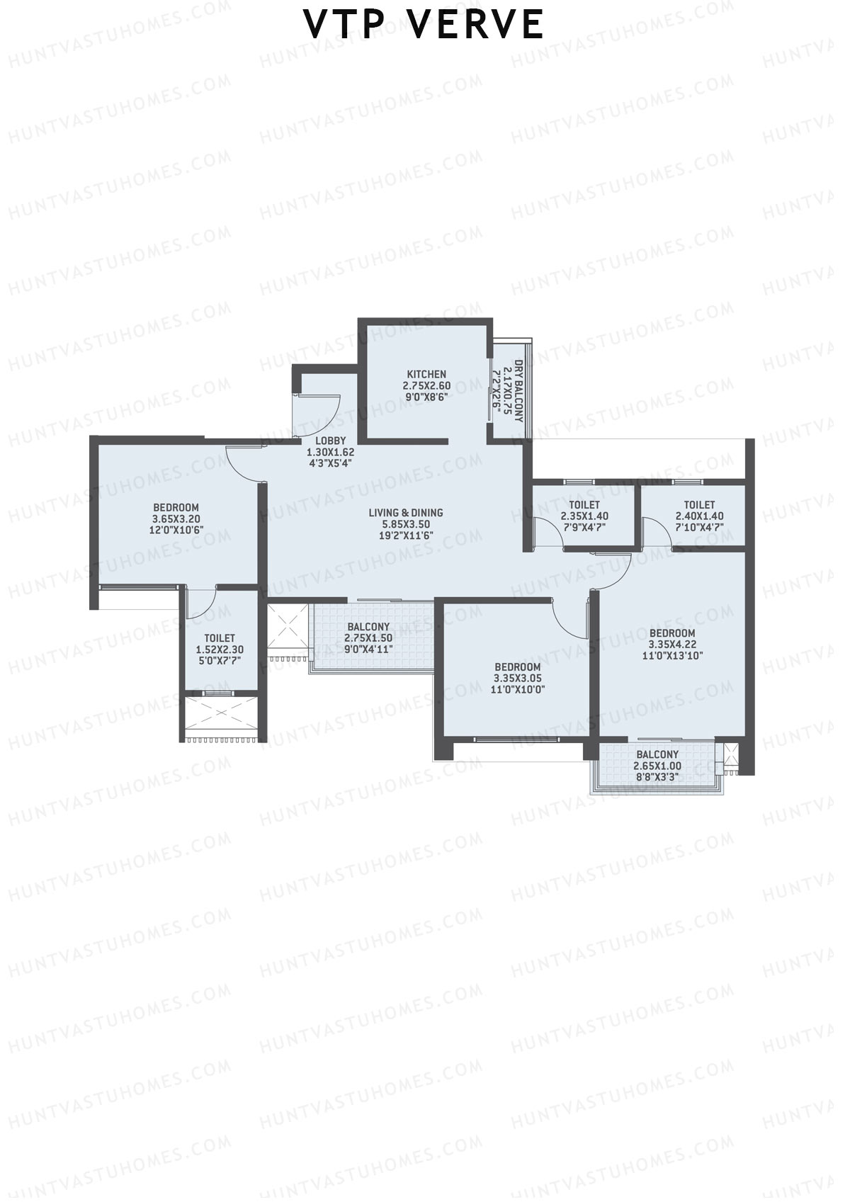 VTP Verve Tower 4 Unit 2 Floor Plan
