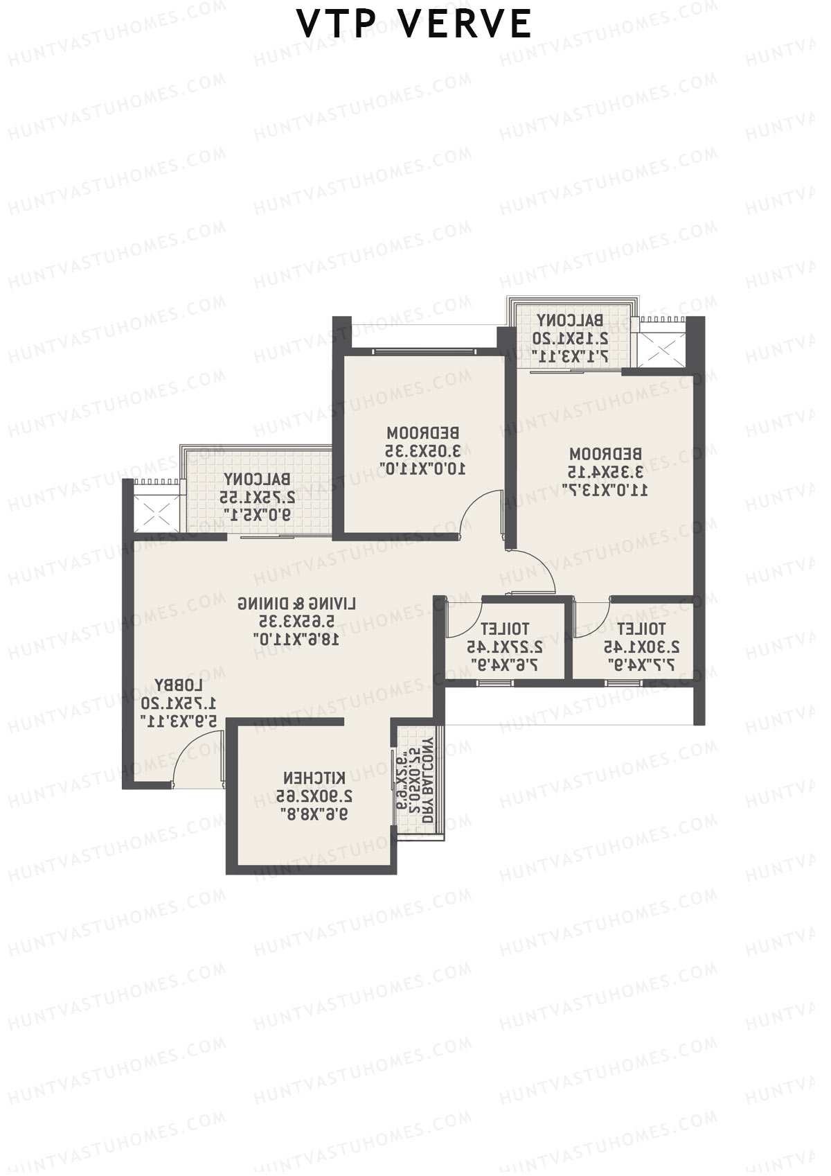 VTP Verve Tower 5 Unit 1 Floor Plan