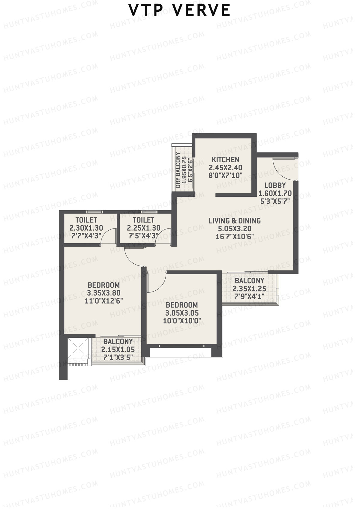 VTP Verve Tower 5 Unit 3 Floor Plan