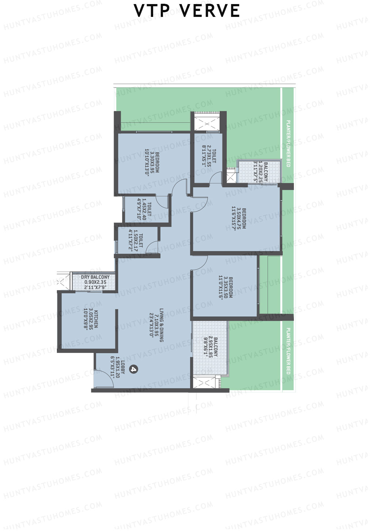 VTP Verve Tower 6 Unit 4 Floor Plan