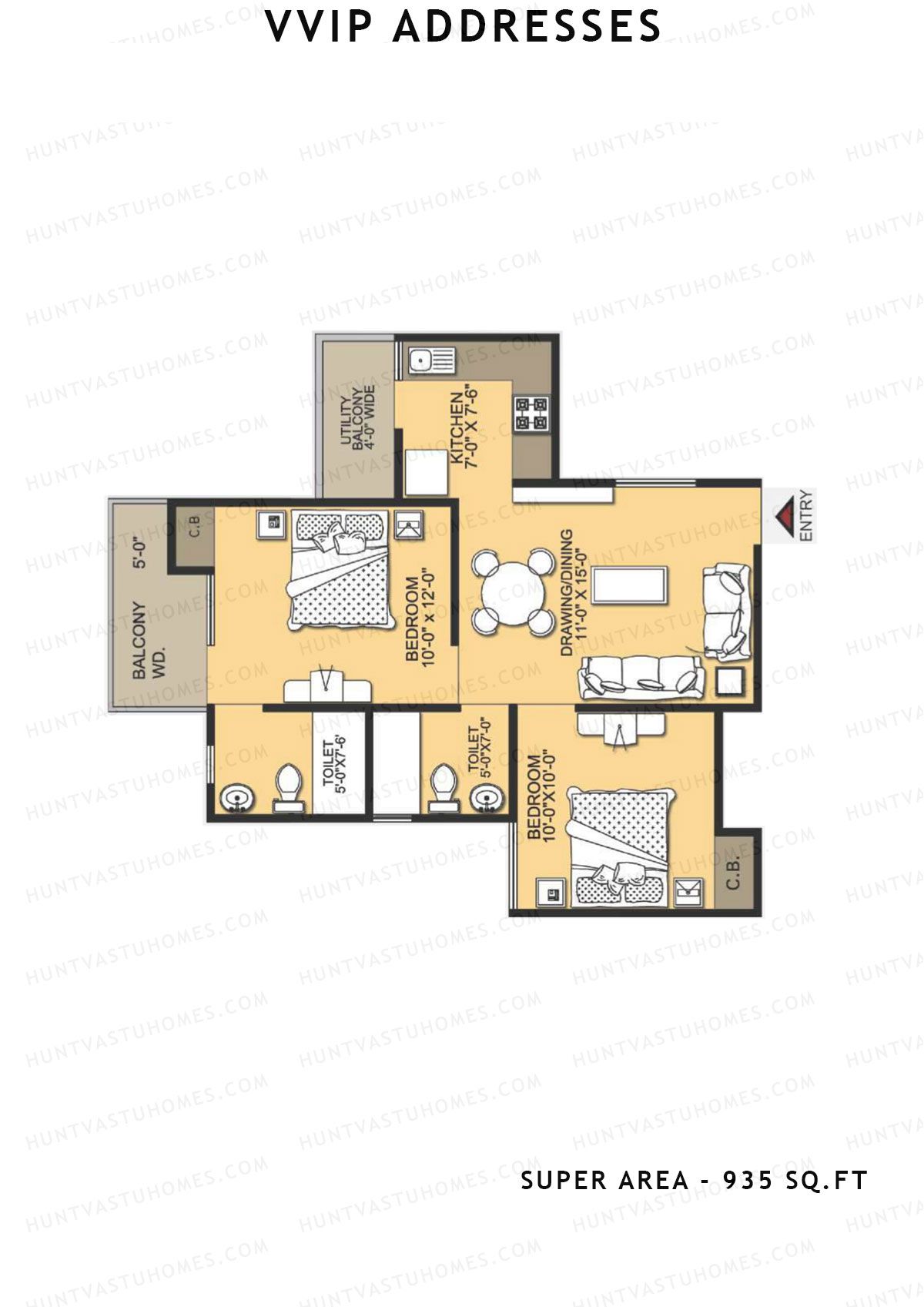 Vvip Addresses Block L Unit 9 (Type G) Floor Plan