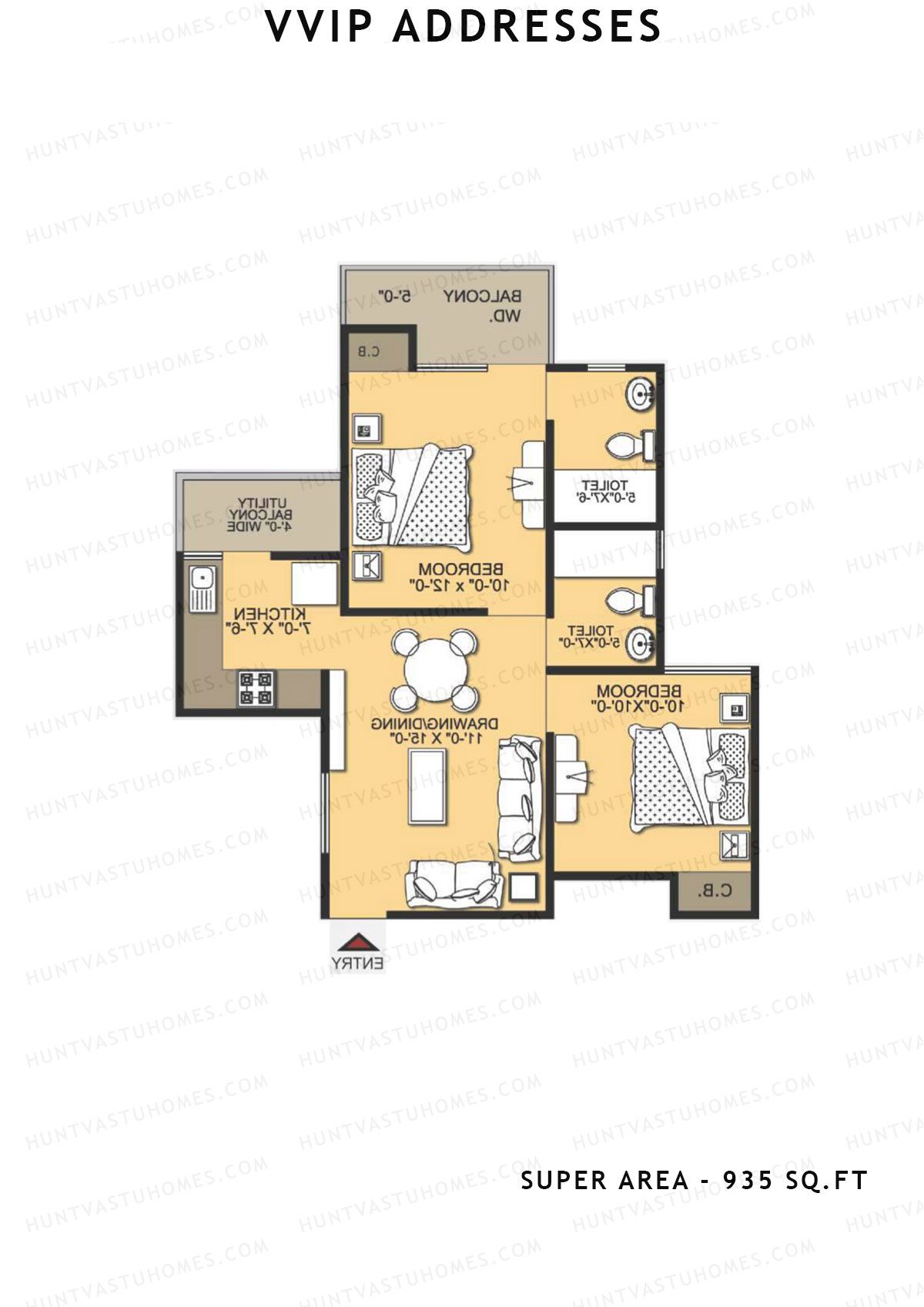 Vvip Addresses Block O Unit 10 (Type G) Floor Plan