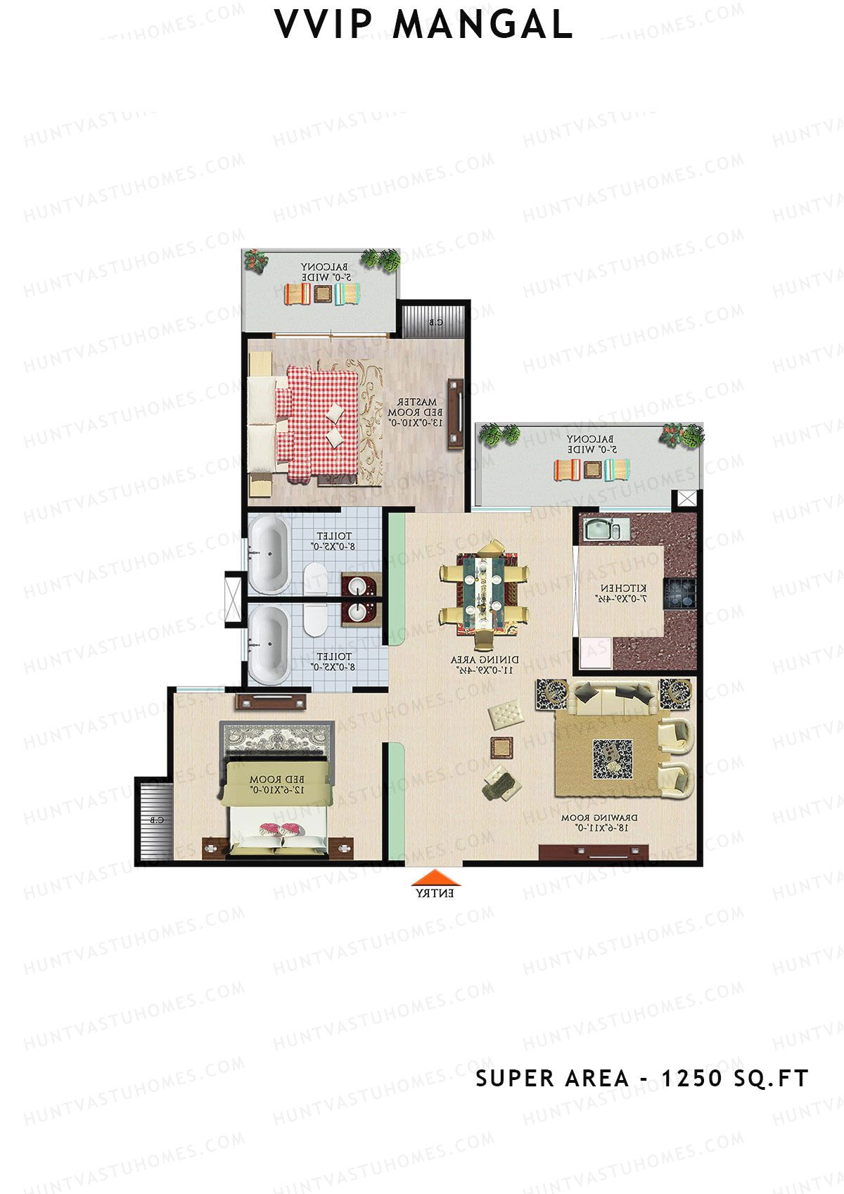 Vvip Mangal Block A Unit 5 Floor Plan