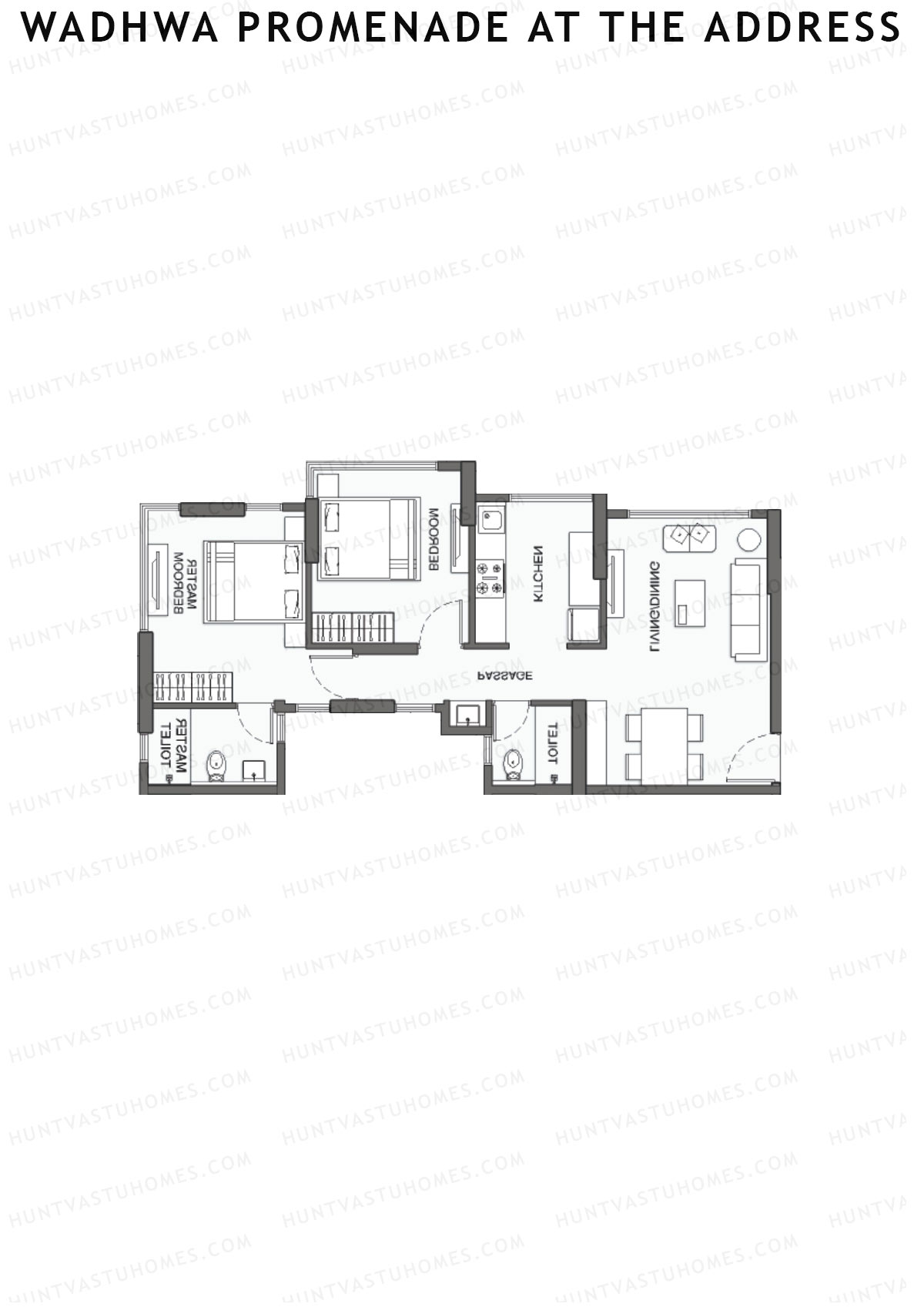 Wadhwa Promenade at The Address Tower 2 Unit 4 Floor Plan