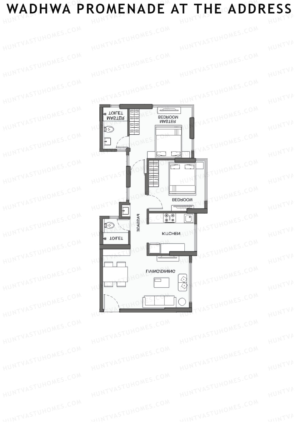Wadhwa Promenade at The Address Tower 2 Unit 6 Floor Plan