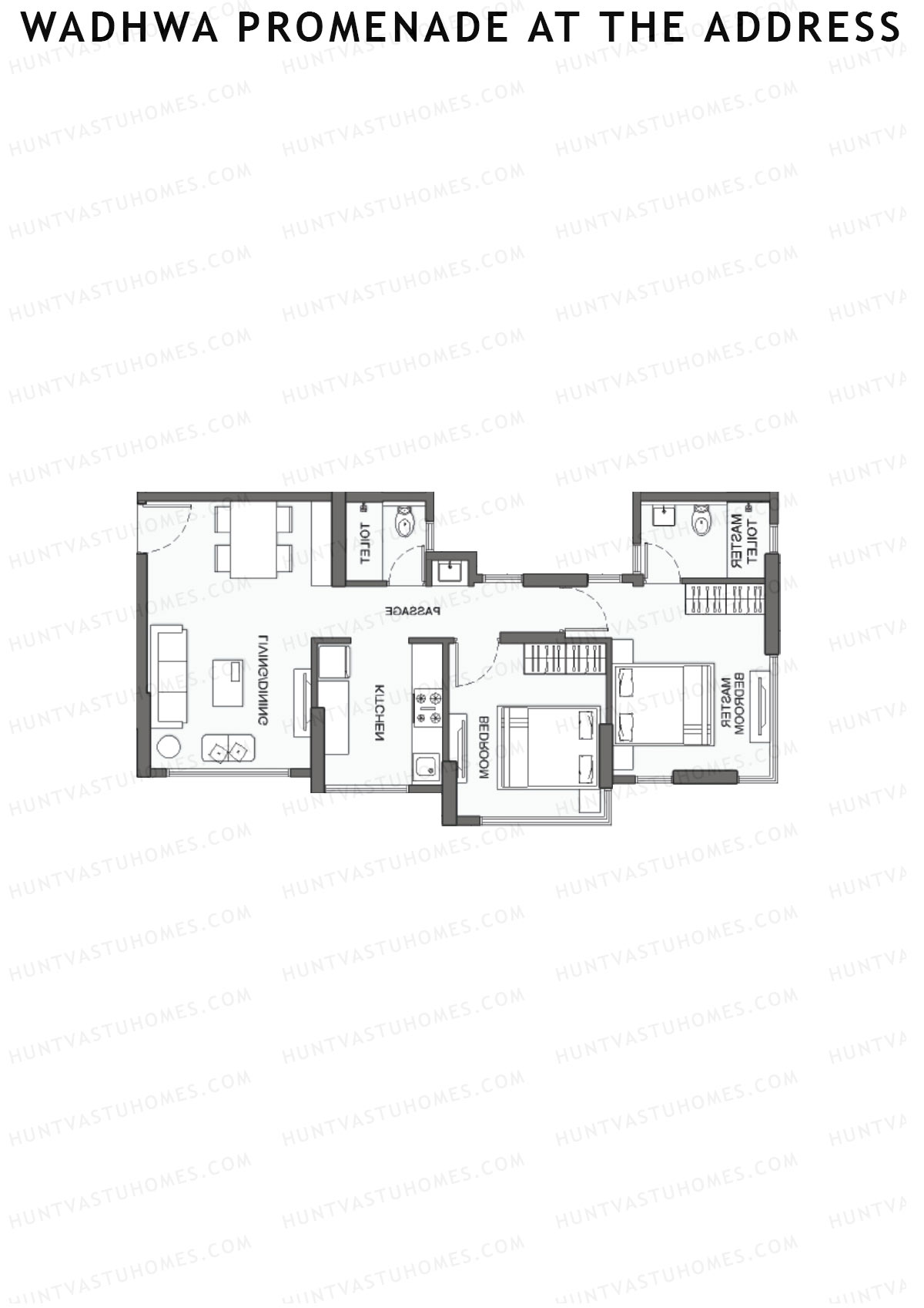 Wadhwa Promenade at The Address Tower 2 Unit 8 Floor Plan