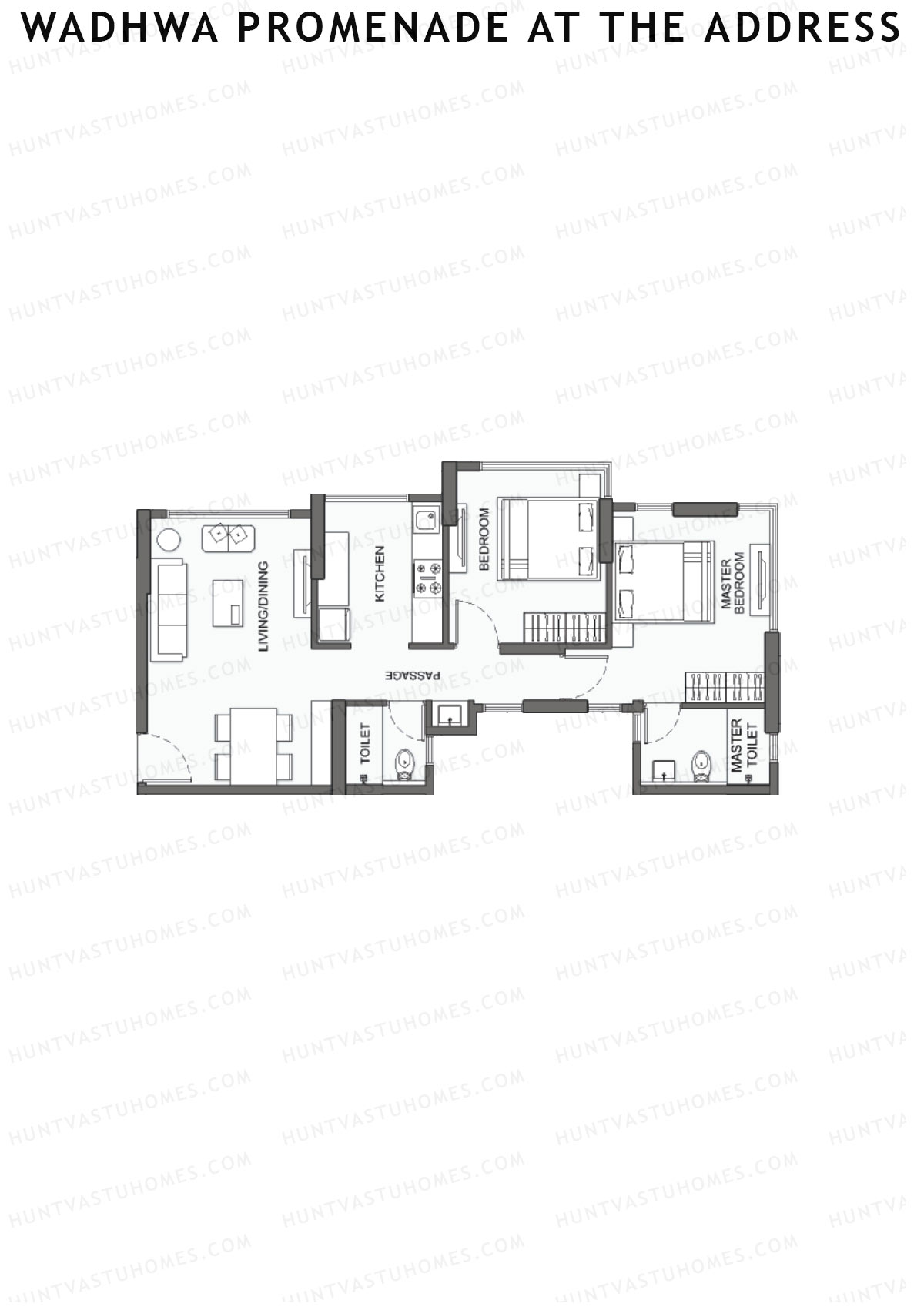 Wadhwa Promenade at The Address Tower 3 Unit 7 Floor Plan