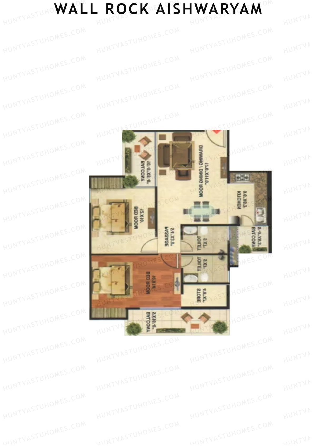 Wall Rock Aishwaryam Tower D Unit 2 Floor Plan