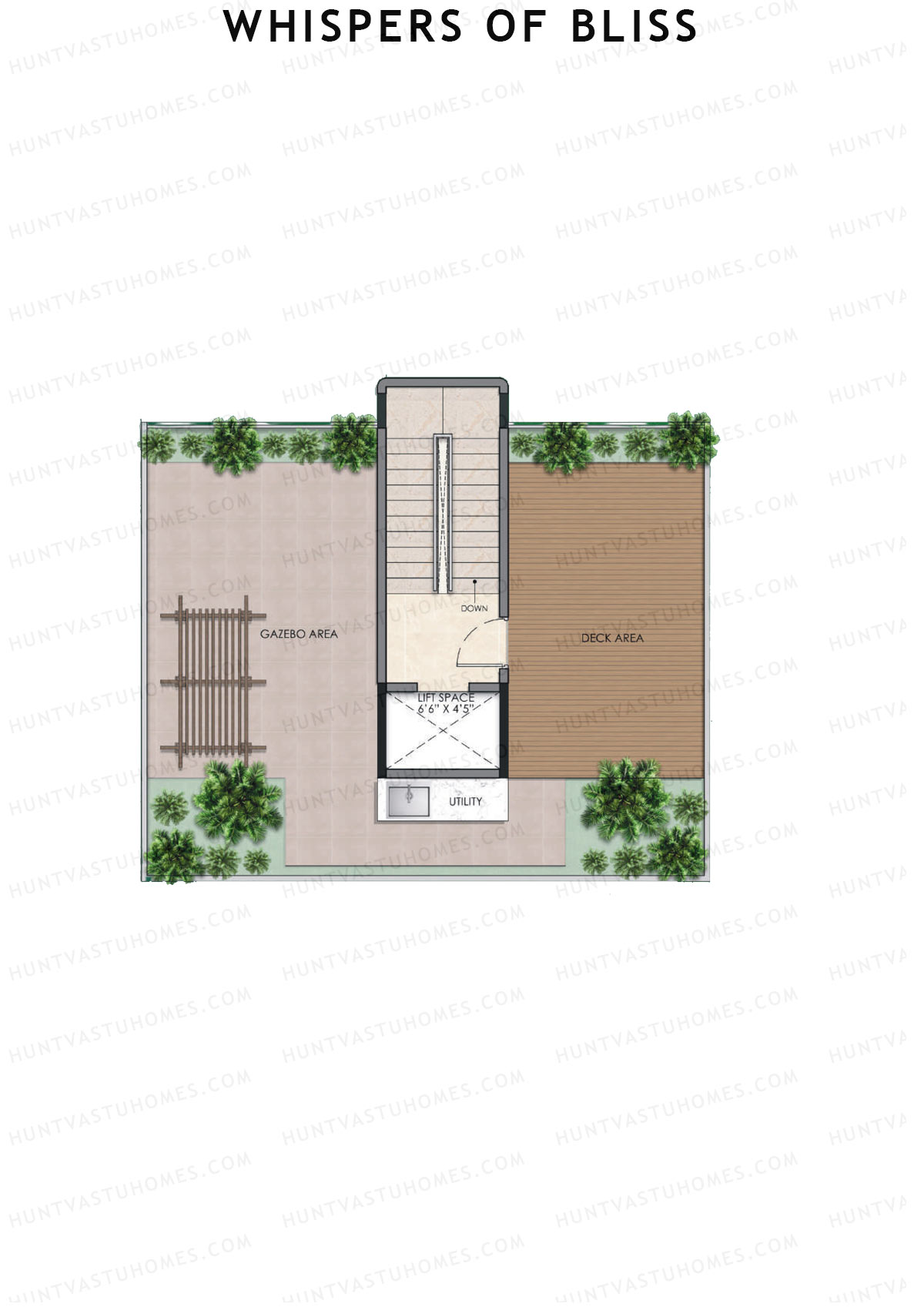 Whispers of Bliss, Villas 1-4, Unit 2 (Villa), 4BHK, Super Area 3168   sq ft 