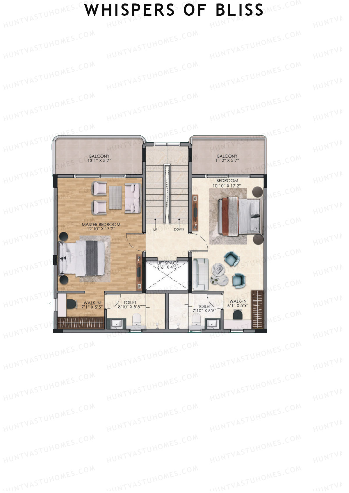 Whispers of Bliss, Villas 1-4, Unit 3 (Villa), 4BHK, Super Area 3168   sq ft 