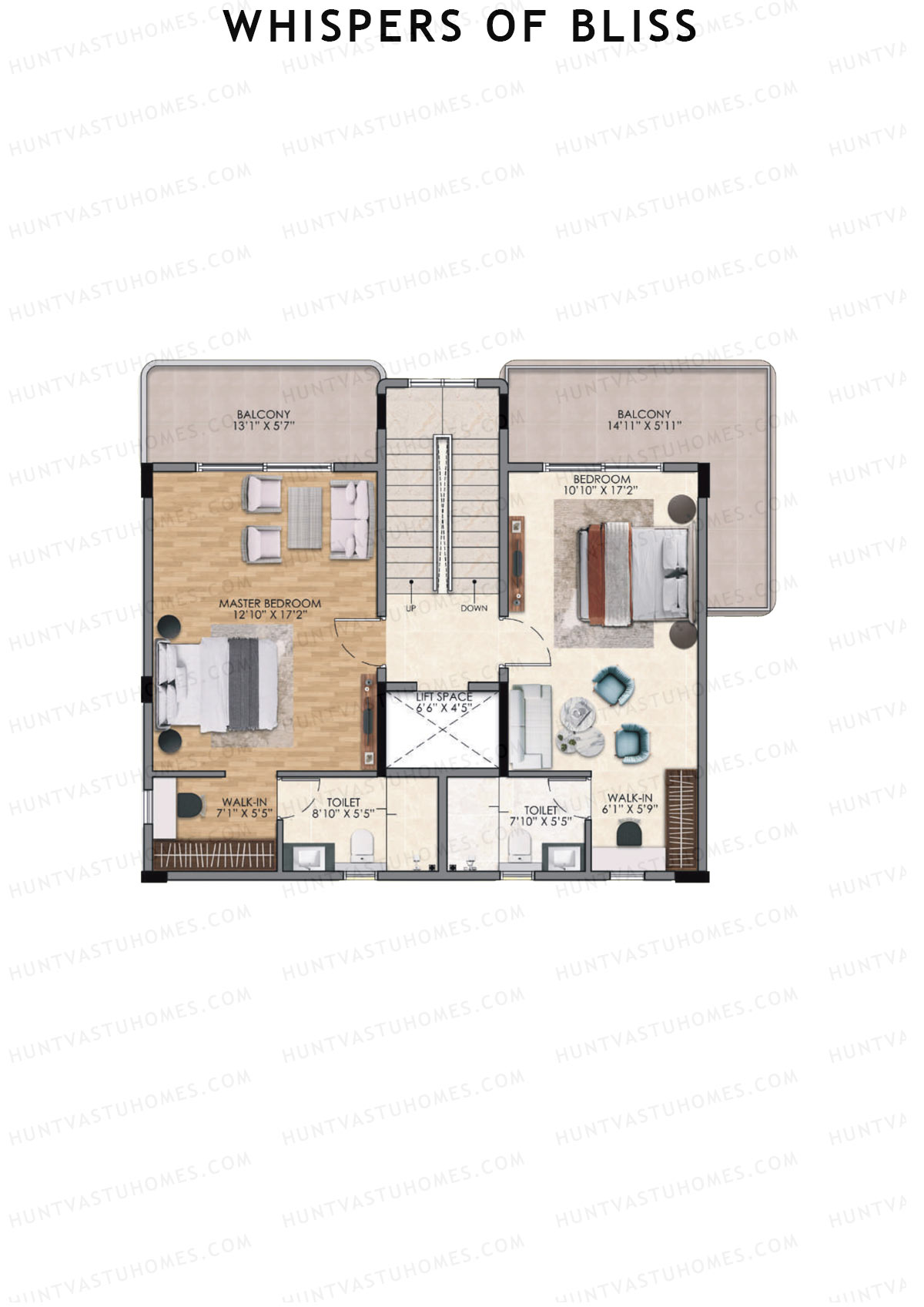 Whispers of Bliss, Villas 1-4, Unit 4 (Villa), 4BHK, Super Area 3276   sq ft 