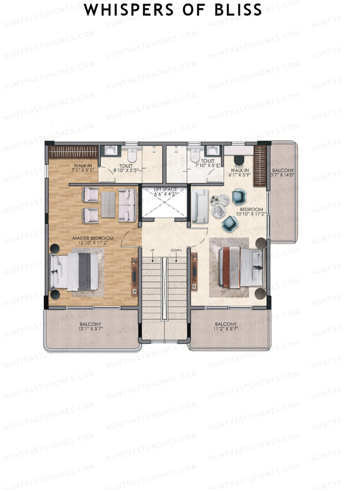 Whispers of Bliss, Villas 5-11, Unit 5 (Villa), 4BHK, Super Area 3276   sq ft 