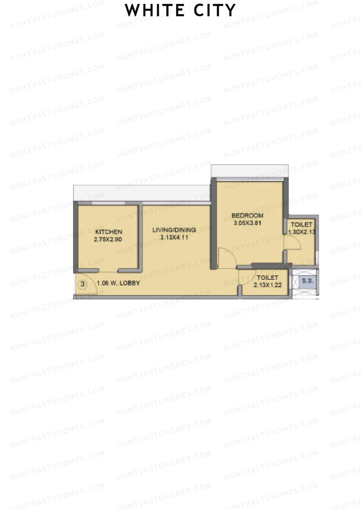 White City Ivory Unit 3 Floor Plan
