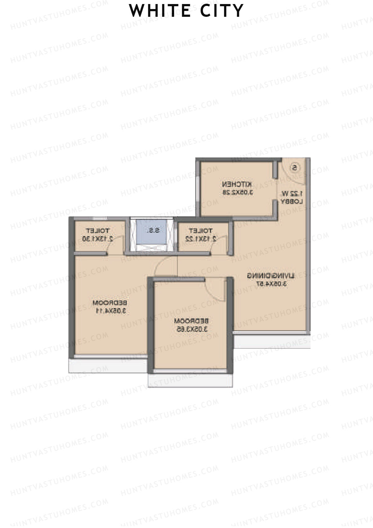 White City Ivory Unit 6 Floor Plan