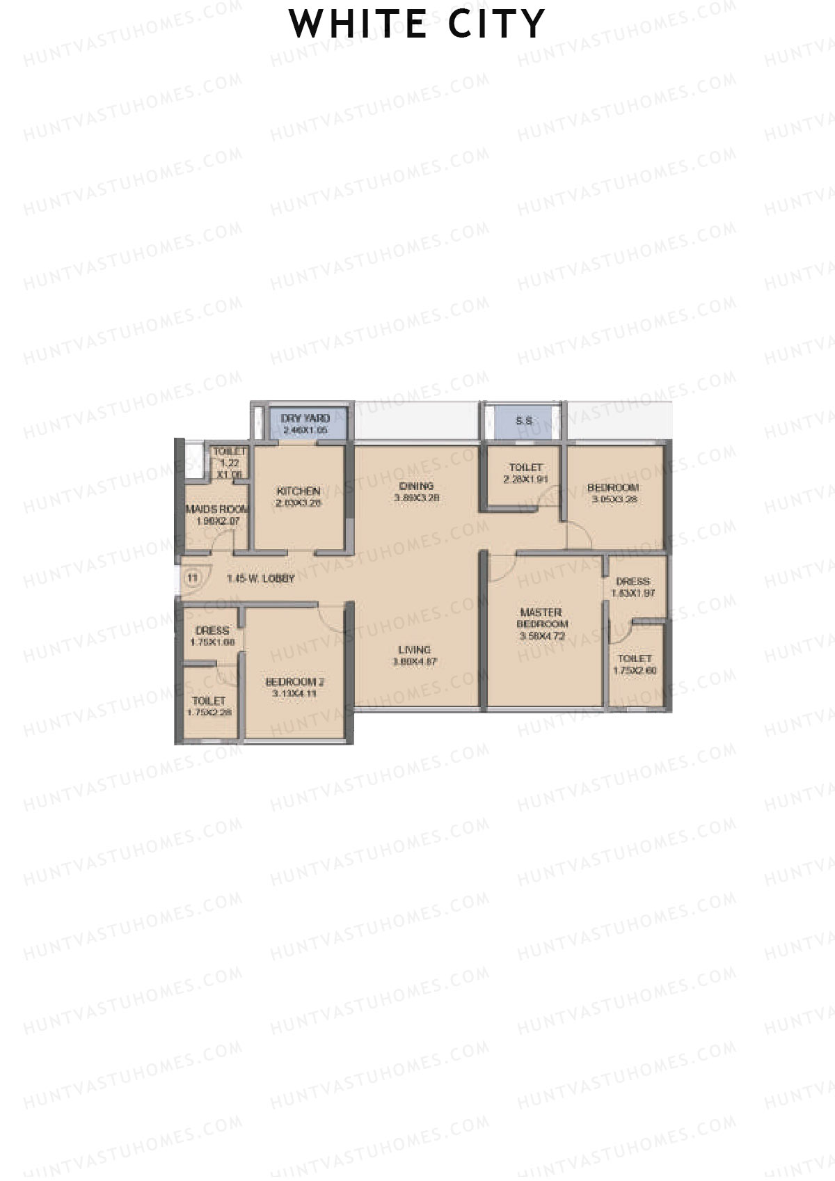 White City Tower Opal Unit 11 Floor Plan