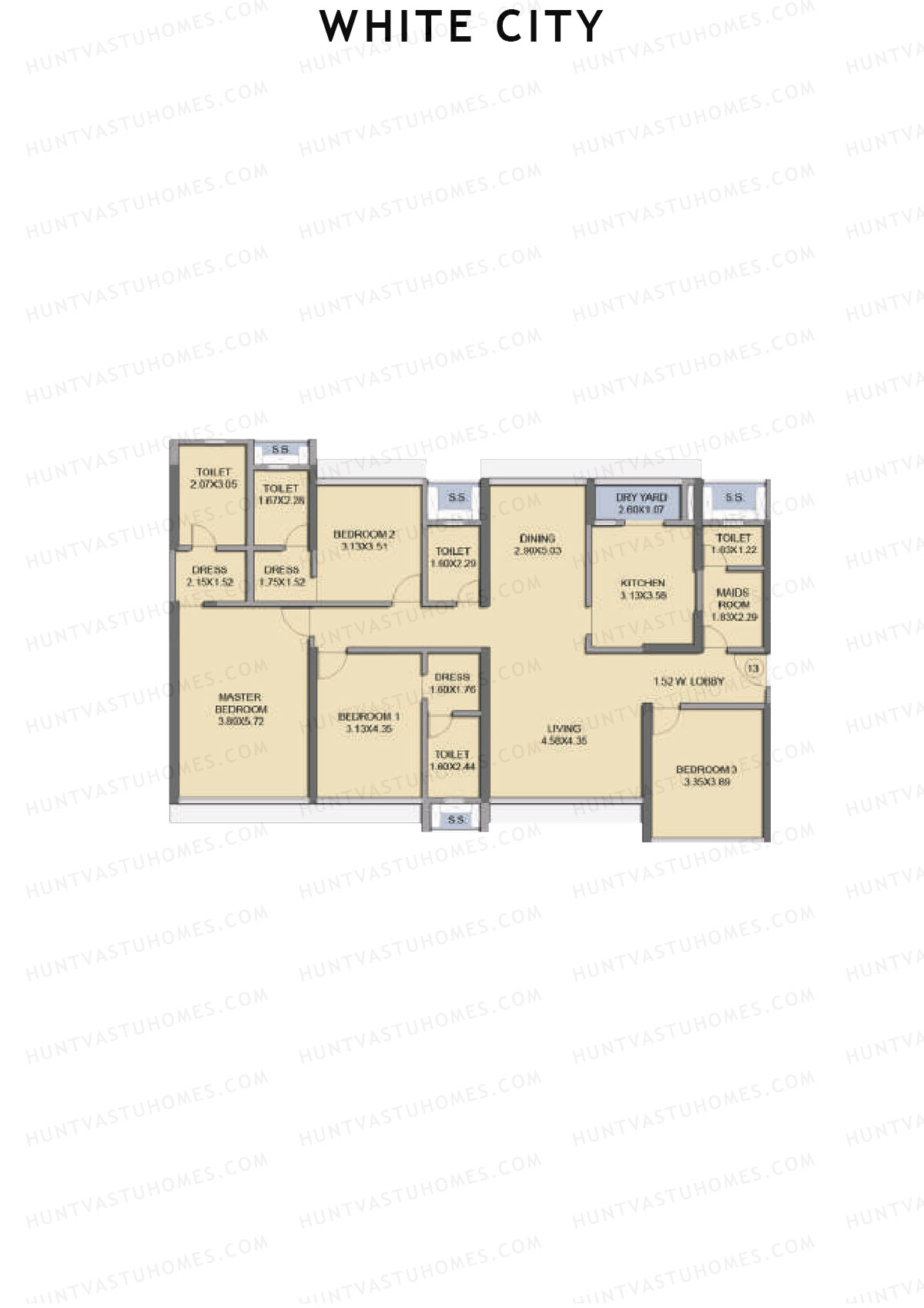 White City Tower Opal Unit 13 Floor Plan