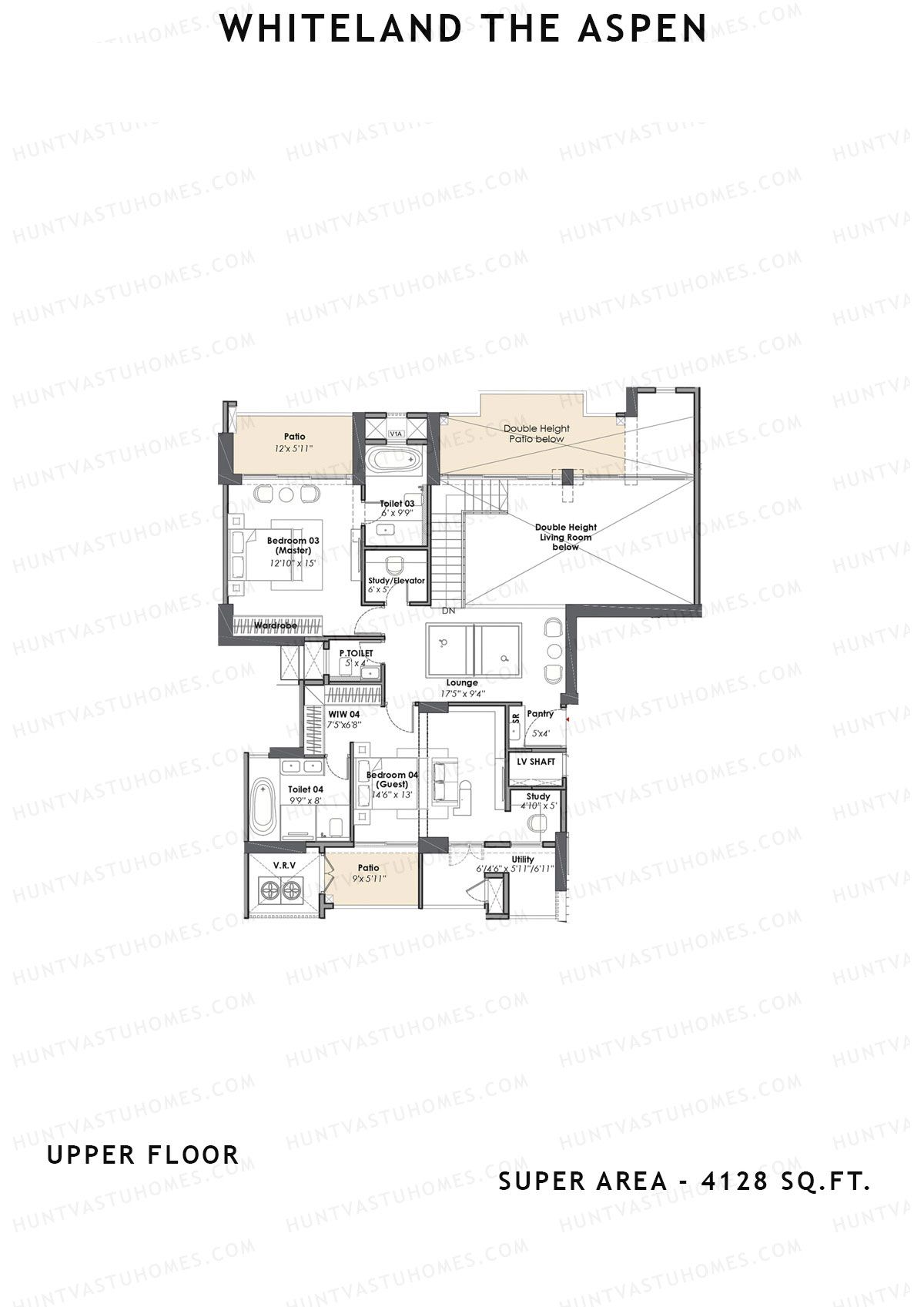 Whiteland The Aspen Tower T3 Unit 1 (Penthouse) Floor Plan