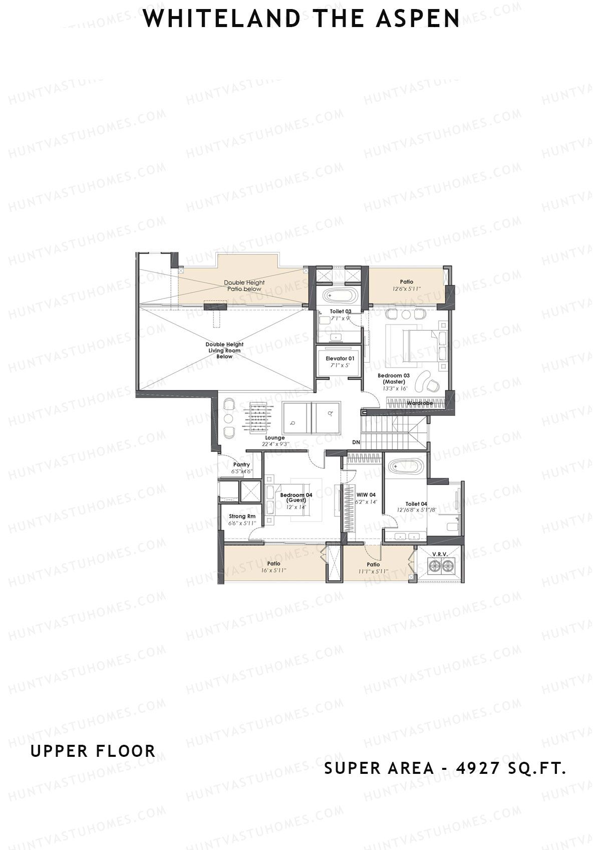 Whiteland The Aspen Tower T3 Unit 2 (Penthouse) Floor Plan