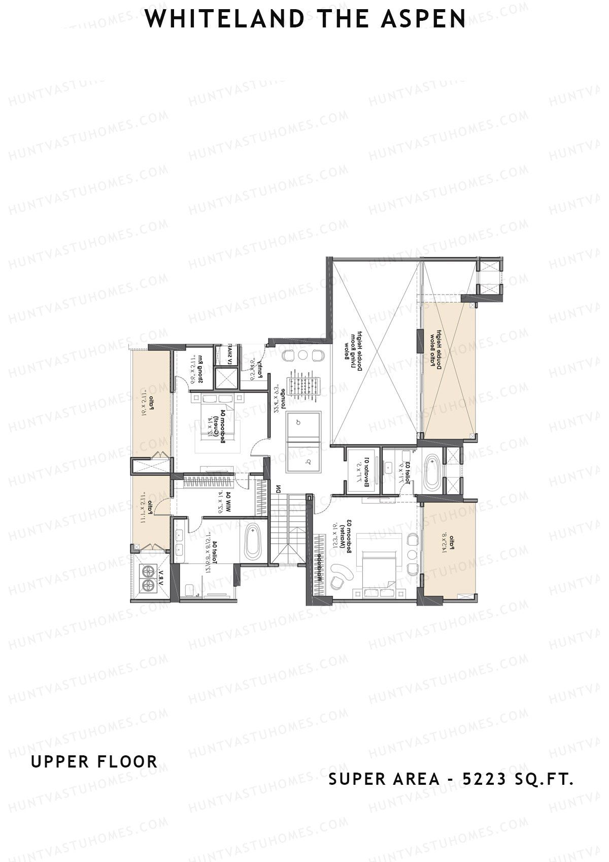 Whiteland The Aspen Tower T8 Unit 2 (Penthouse) Floor Plan