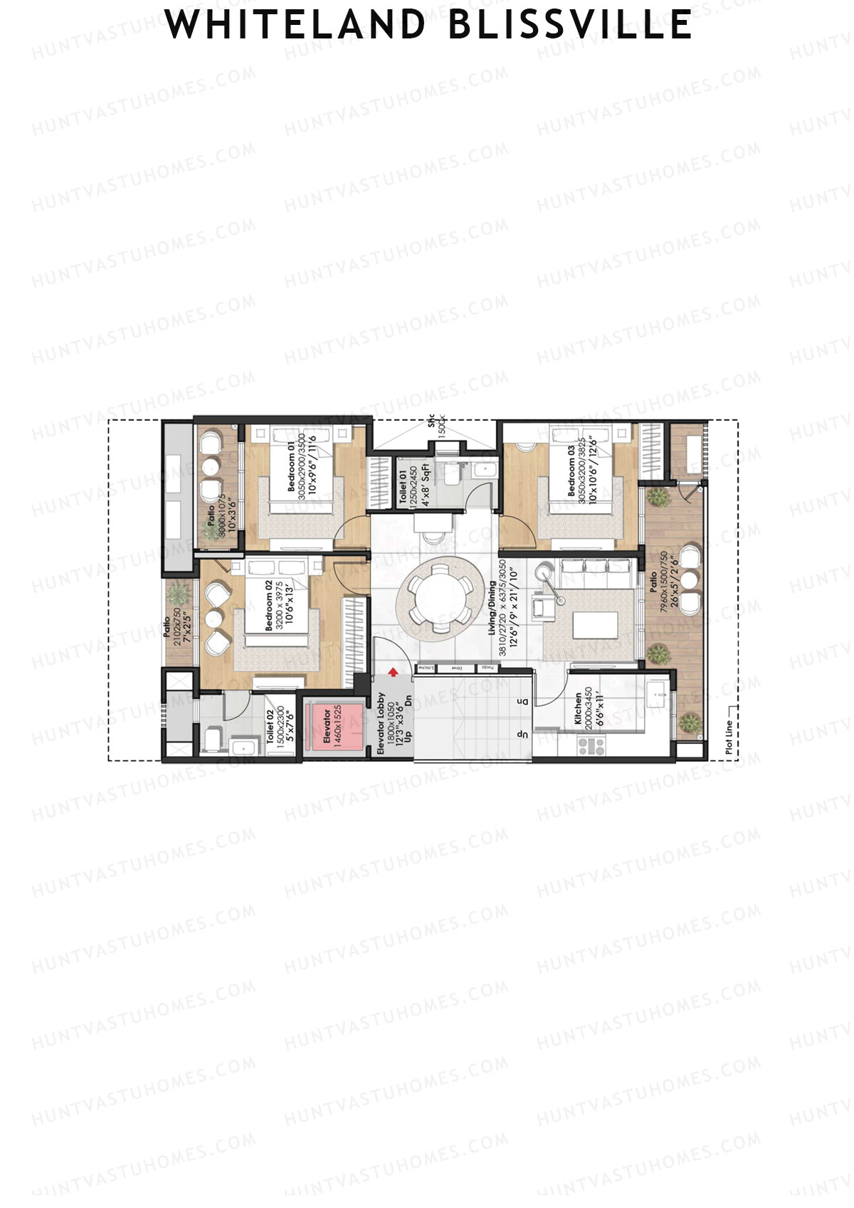 Whiteland Blissville Block 21-25 Unit 24 (Type C) Floor Plan
