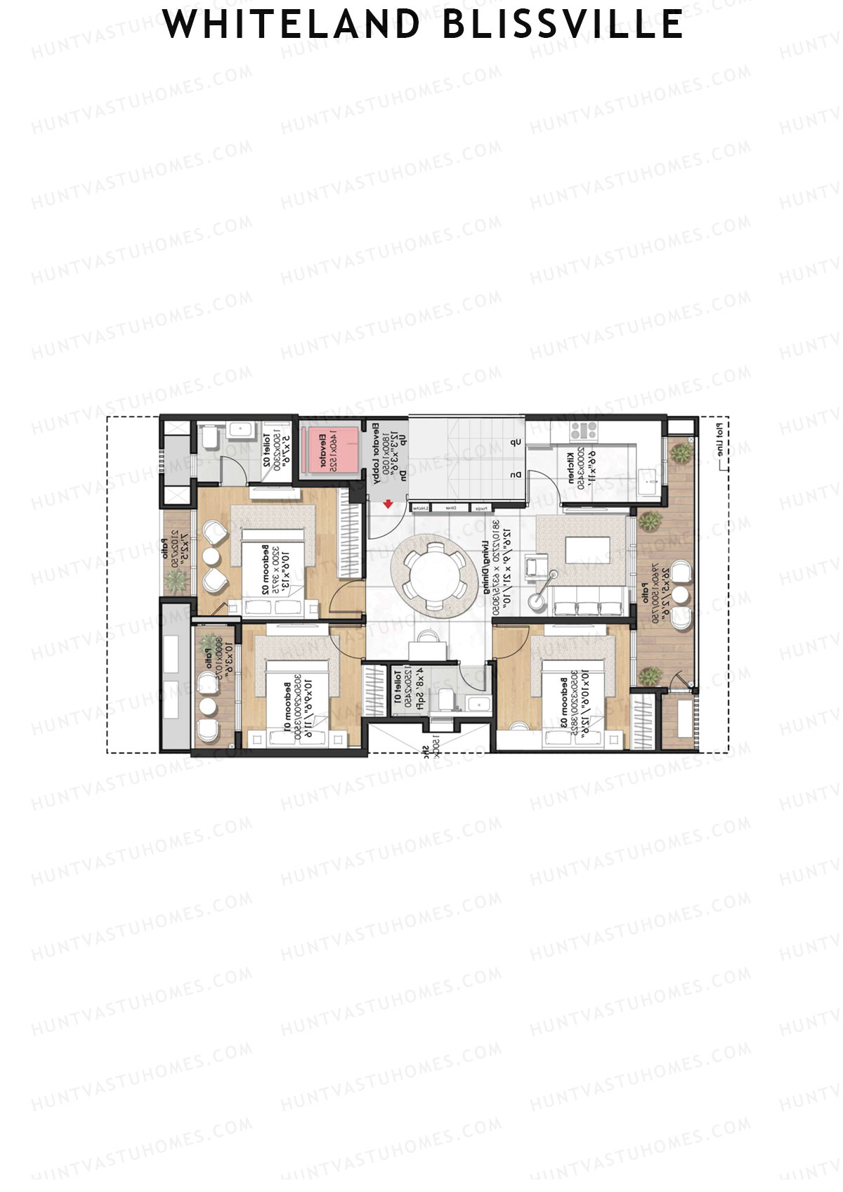 Whiteland Blissville Block 31-35 Unit 31 (Type C) Floor Plan