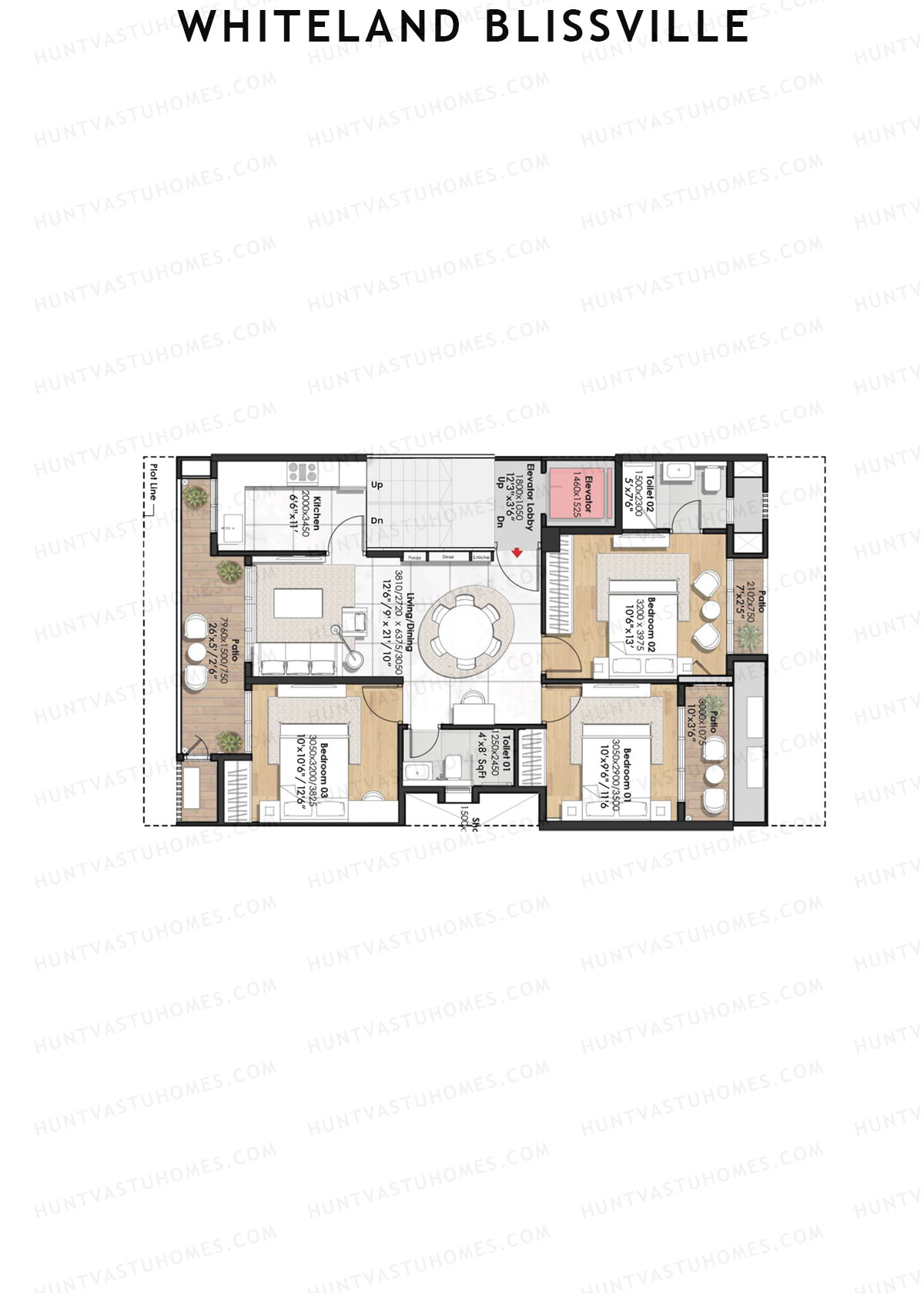 Whiteland Blissville Block 36-40 Unit 36 (Type C) Floor Plan