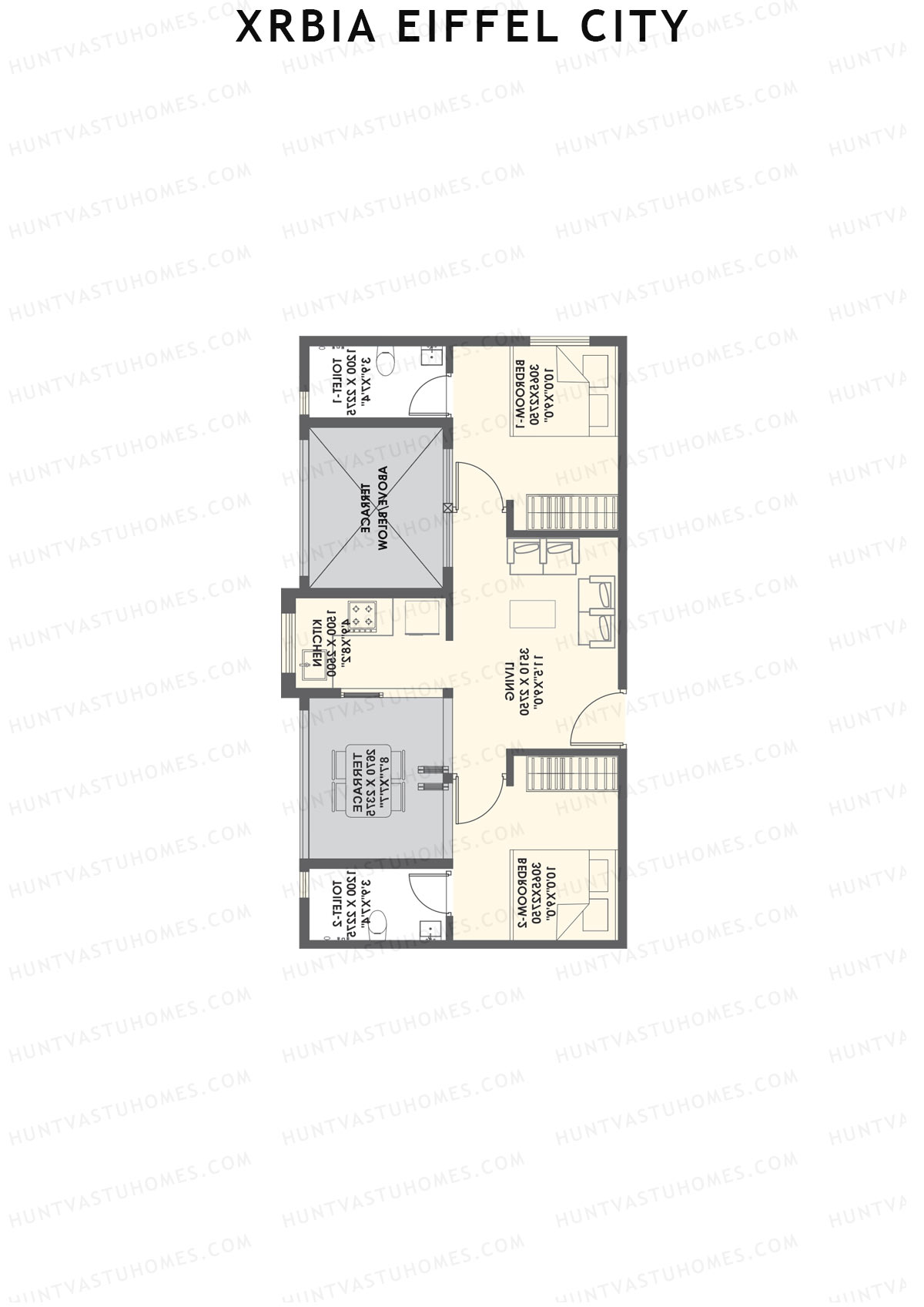 Xrbia Eiffel City Tower A1 Unit 2 Floor Plan