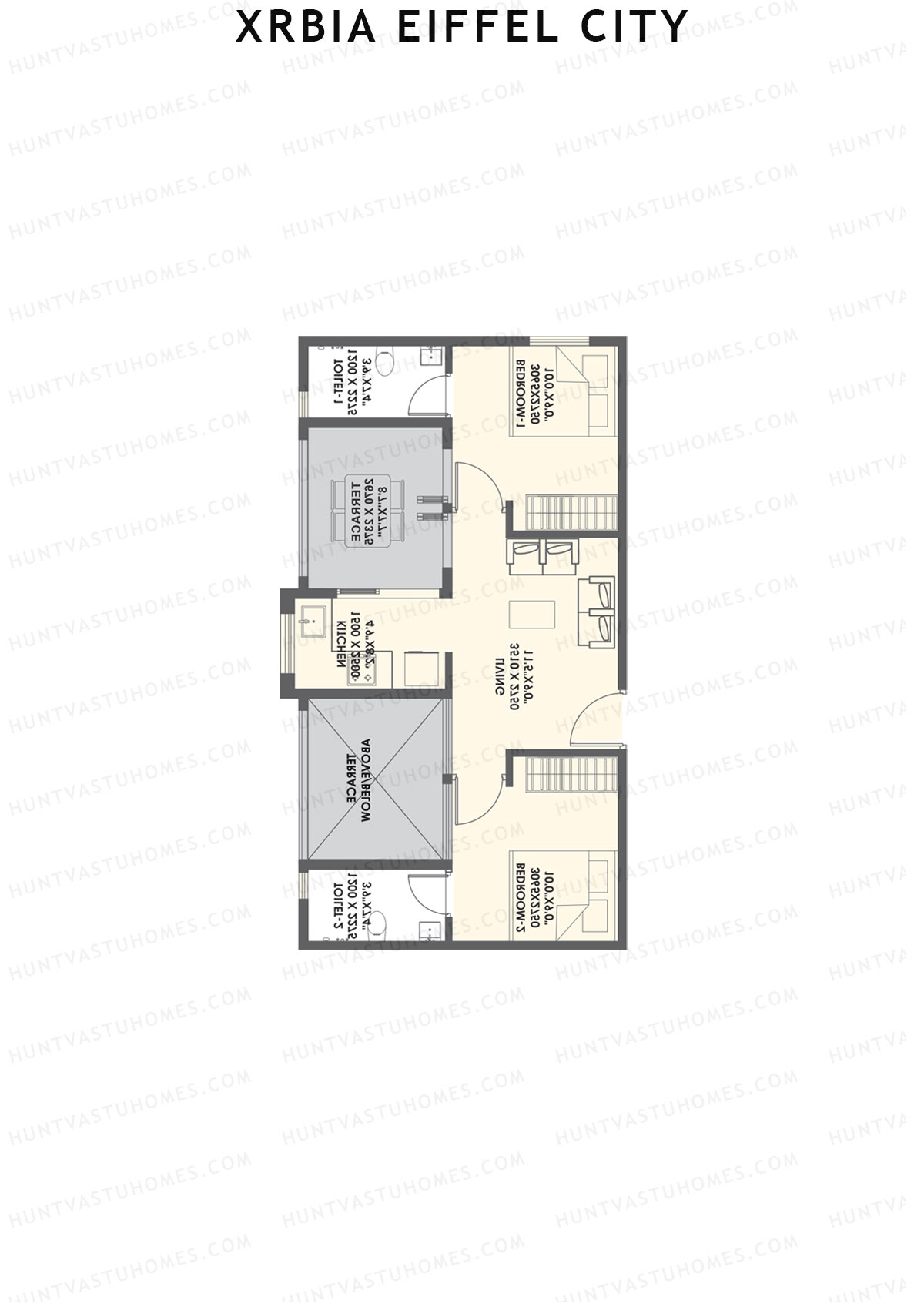 Xrbia Eiffel City Tower A1 Unit 4 Floor Plan
