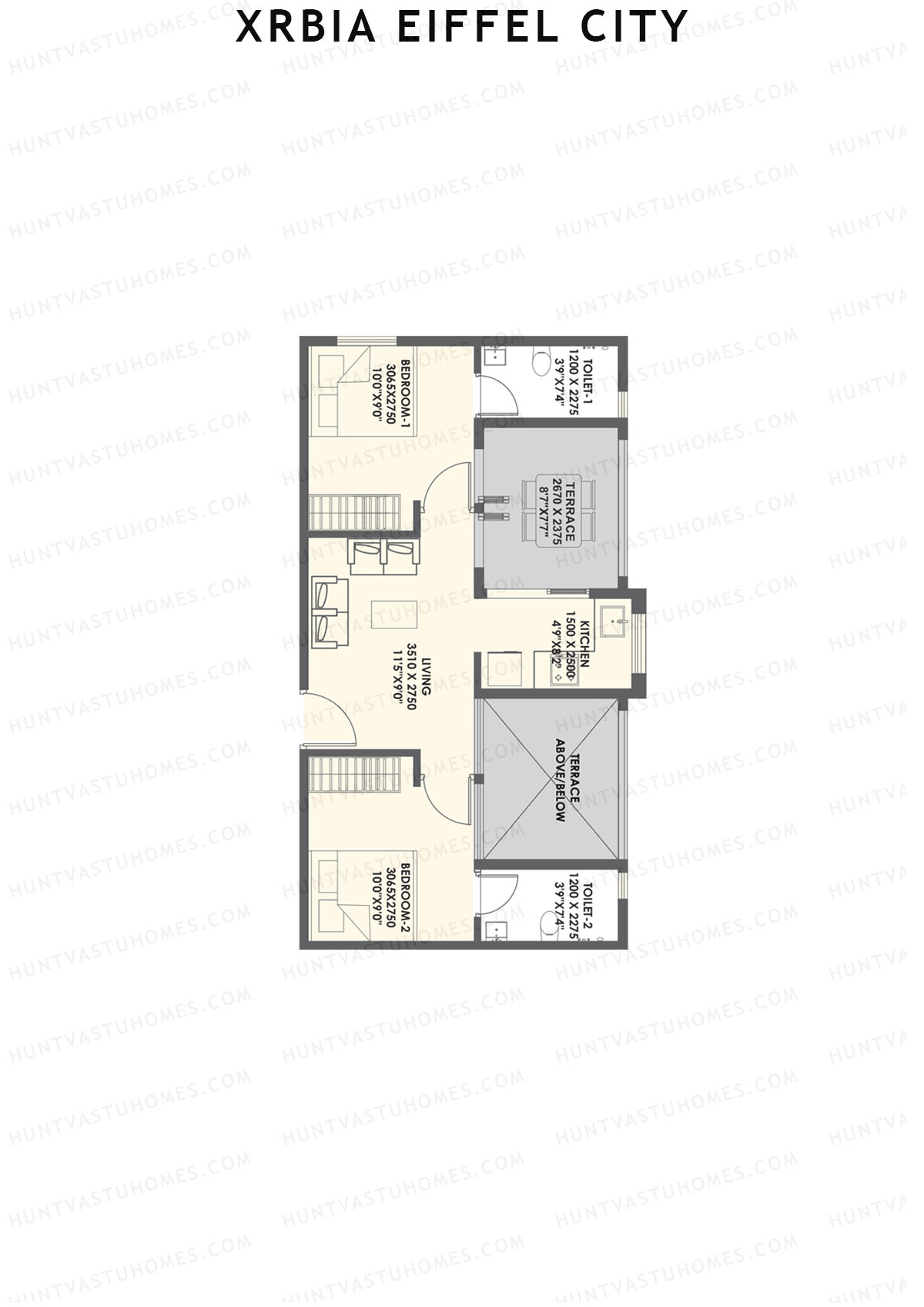 Xrbia Eiffel City Tower A1 Unit 7 Floor Plan