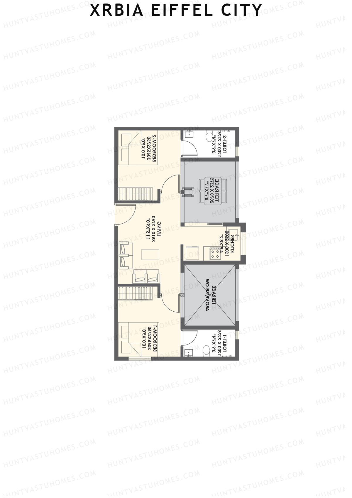 Xrbia Eiffel City Tower A1 Unit 8 Floor Plan