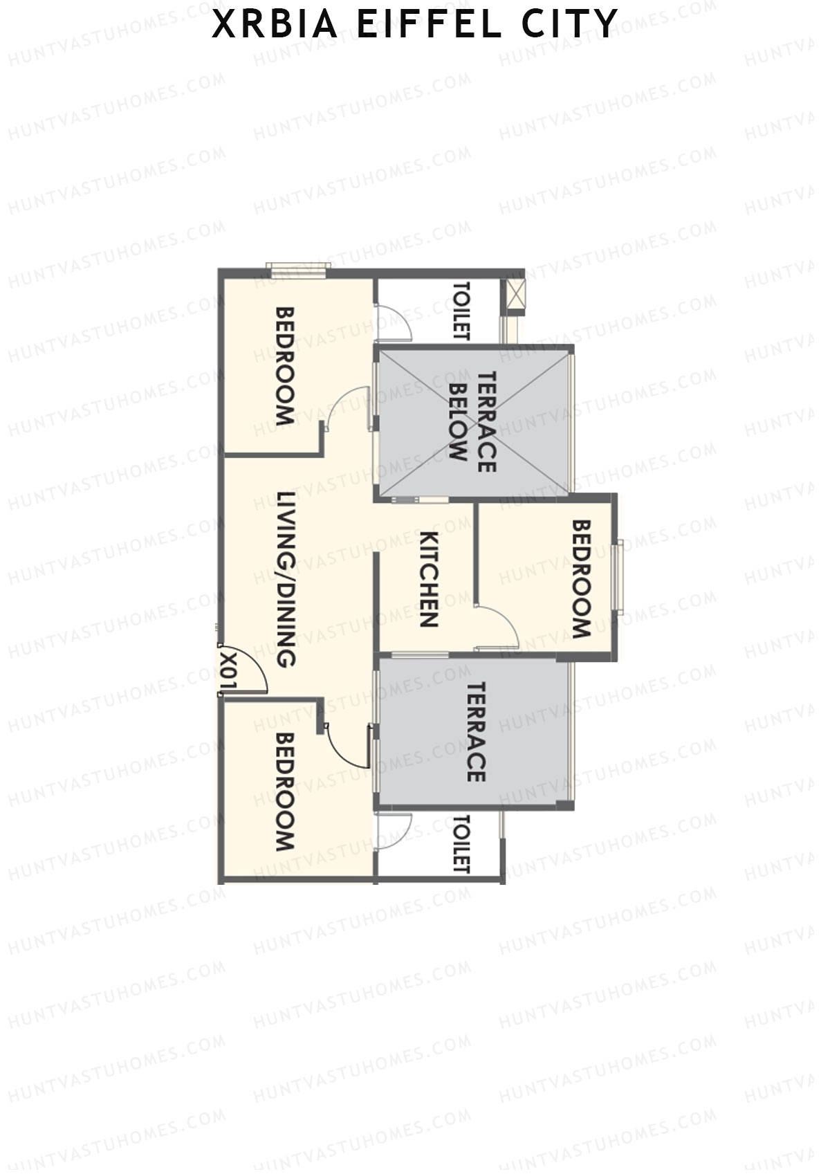 Xrbia Eiffel City Tower B1 Unit 7 Floor Plan