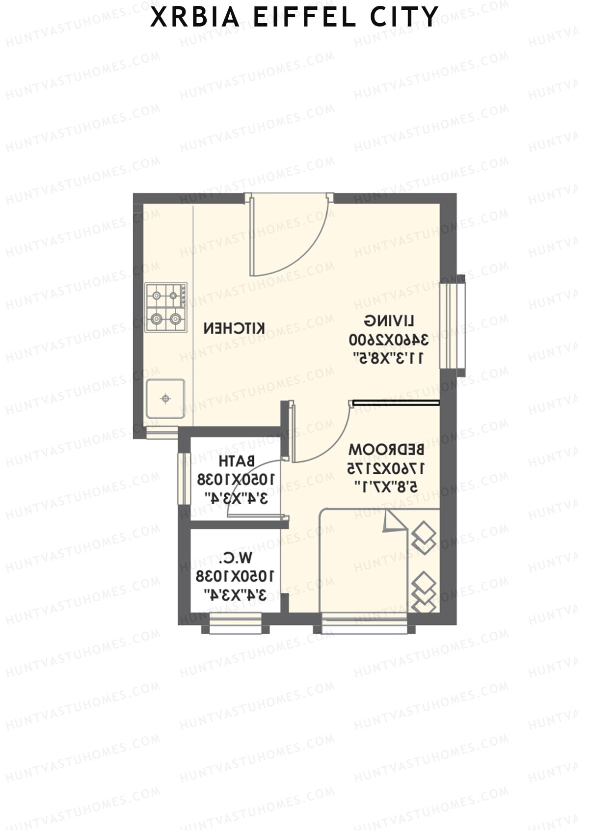 Xrbia Eiffel City Tower C2 Unit 1 Floor Plan