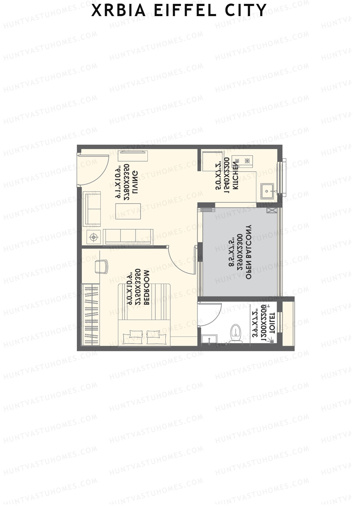 Xrbia Eiffel City Tower C5 Unit 14 Floor Plan
