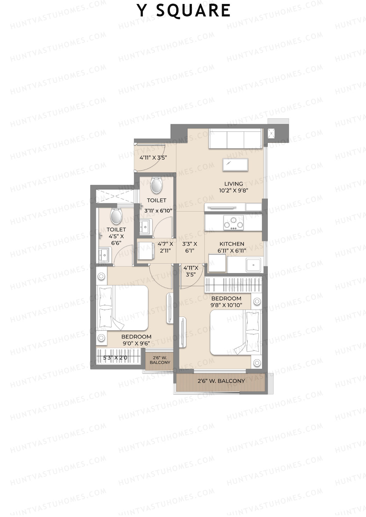Y Square Wing A Unit 13 Floor Plan