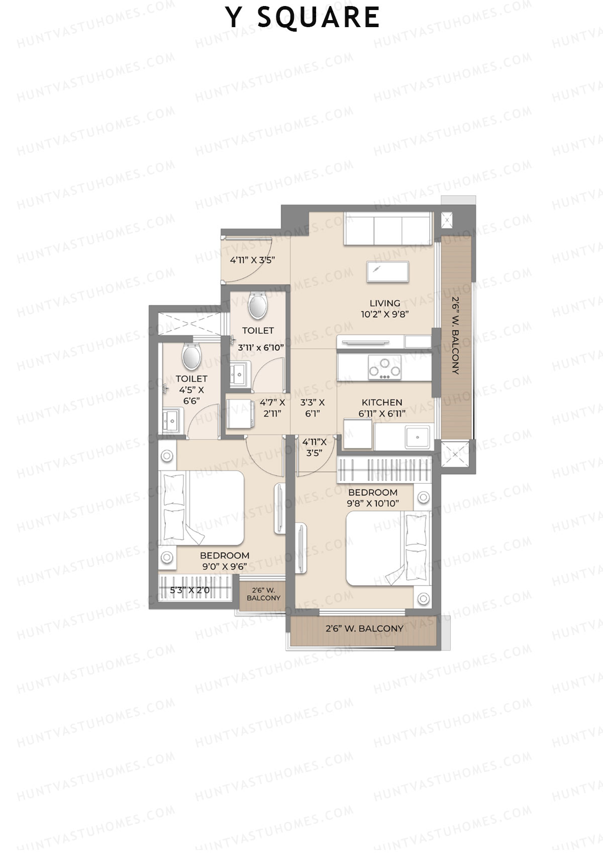 Y Square Wing A Unit 13 Floor Plan