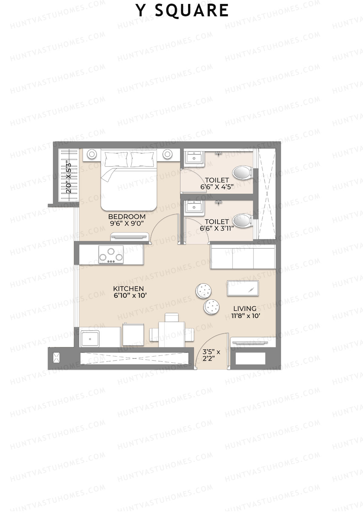 Y Square Wing A Unit 19 Floor Plan